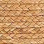 Handwoven Outdoor Footstool with Wood Legs
