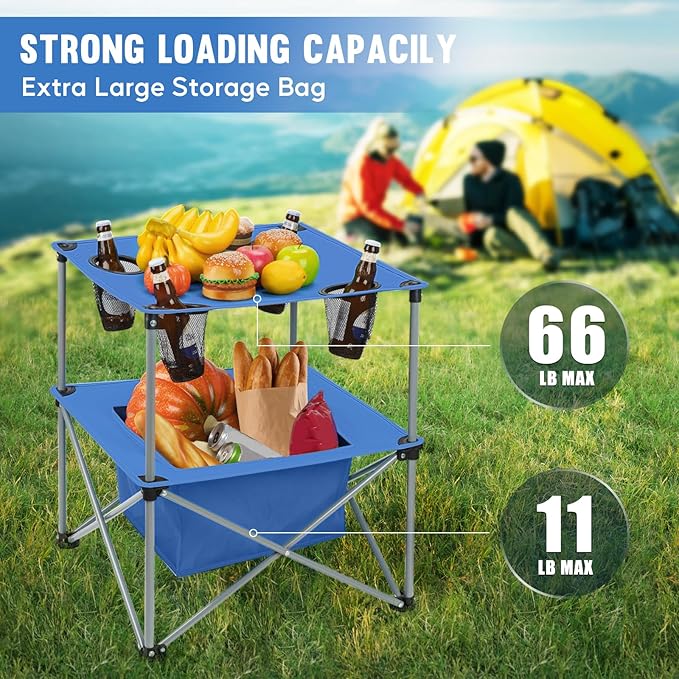 Portable Folding Camping Table Lightweight Outdoor Picnic Table