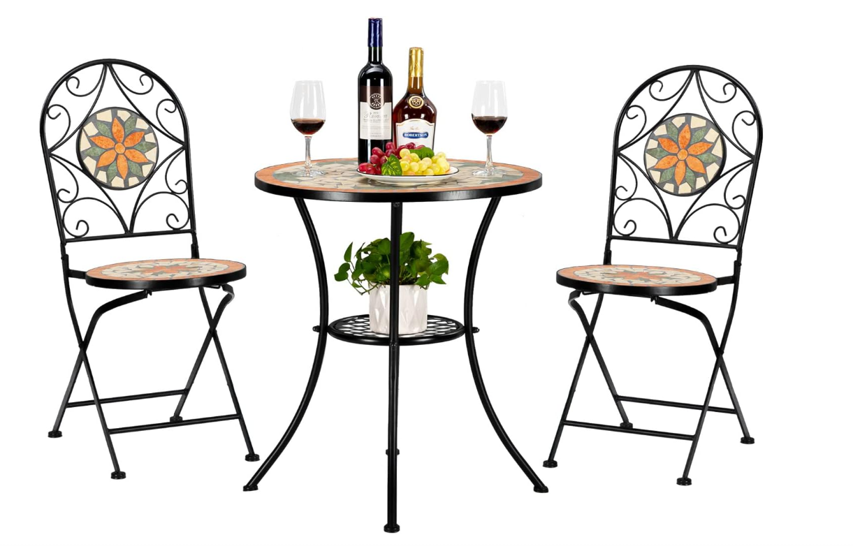 3 Pieces Garden Patio Table