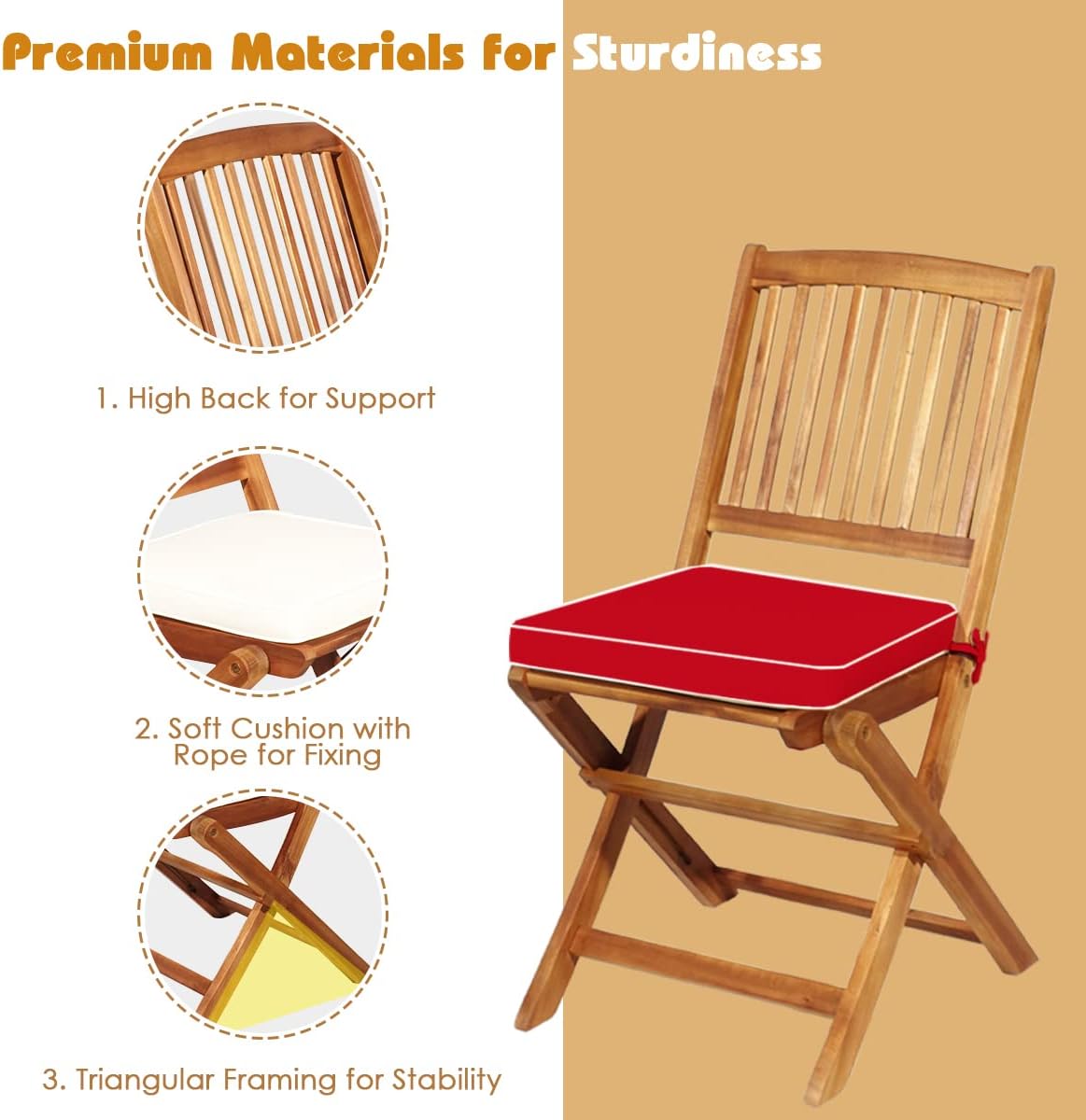  3Pcs Patio Bistro Set