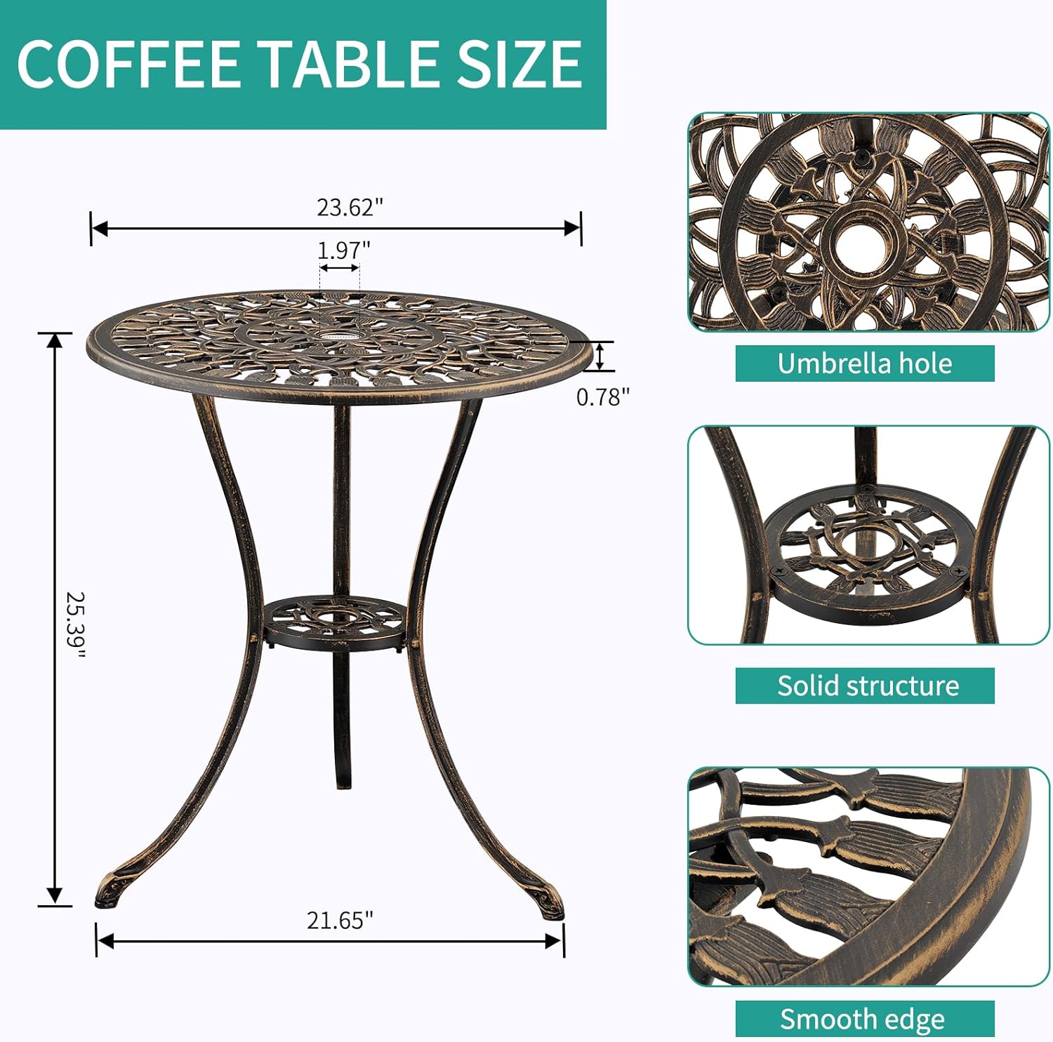  Patio Bistro Sets 3 Piece