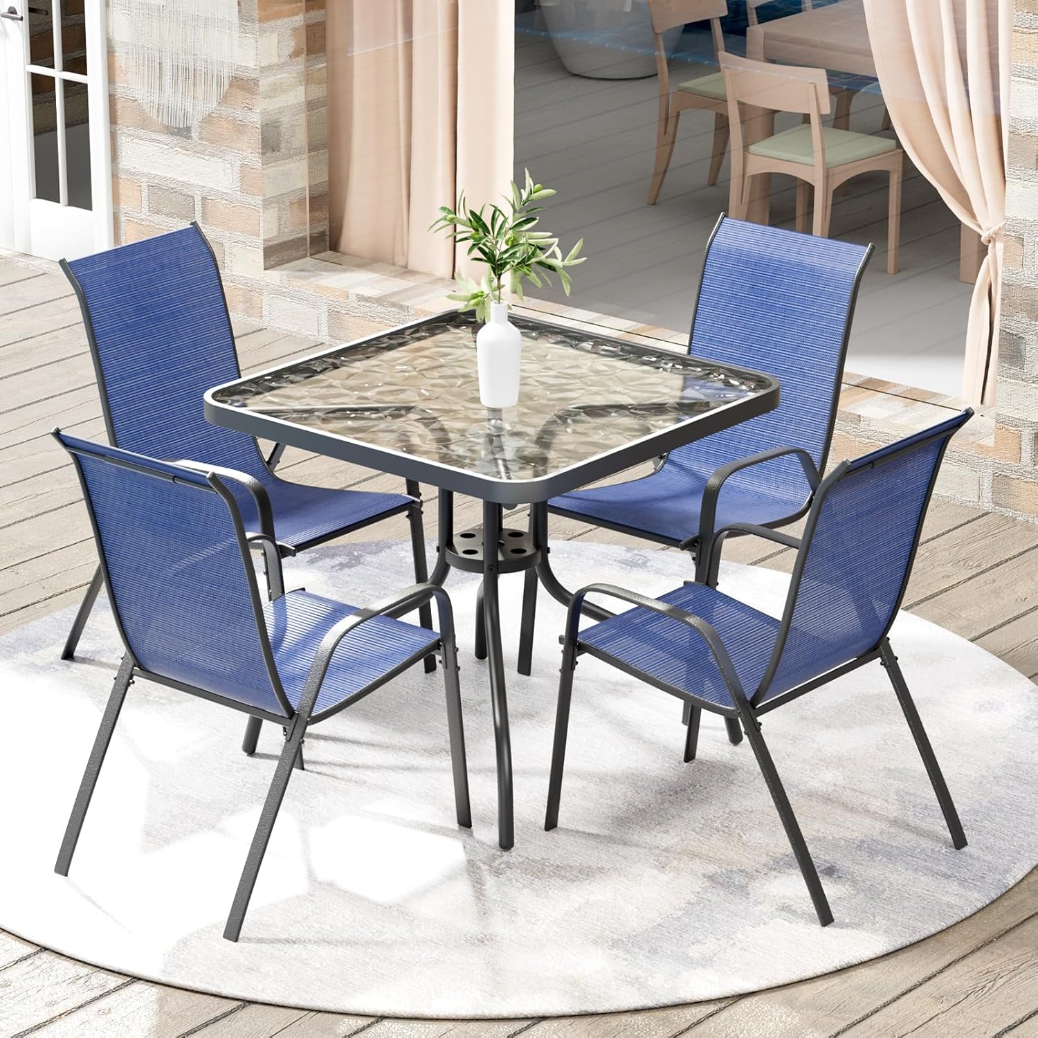 Patio Dining Set 5 Pieces