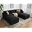 Cloud Couches for Living Room L Shaped Sectional Couch with Ottoman Deep Plush 4 Seats Sofa Modern Sofa for Apartment