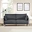 Sofa Modern Decor Comfy Love Seat Couches with USB Port and Pillow for Living Room, Bedroom, Apartment(Dark Blue)