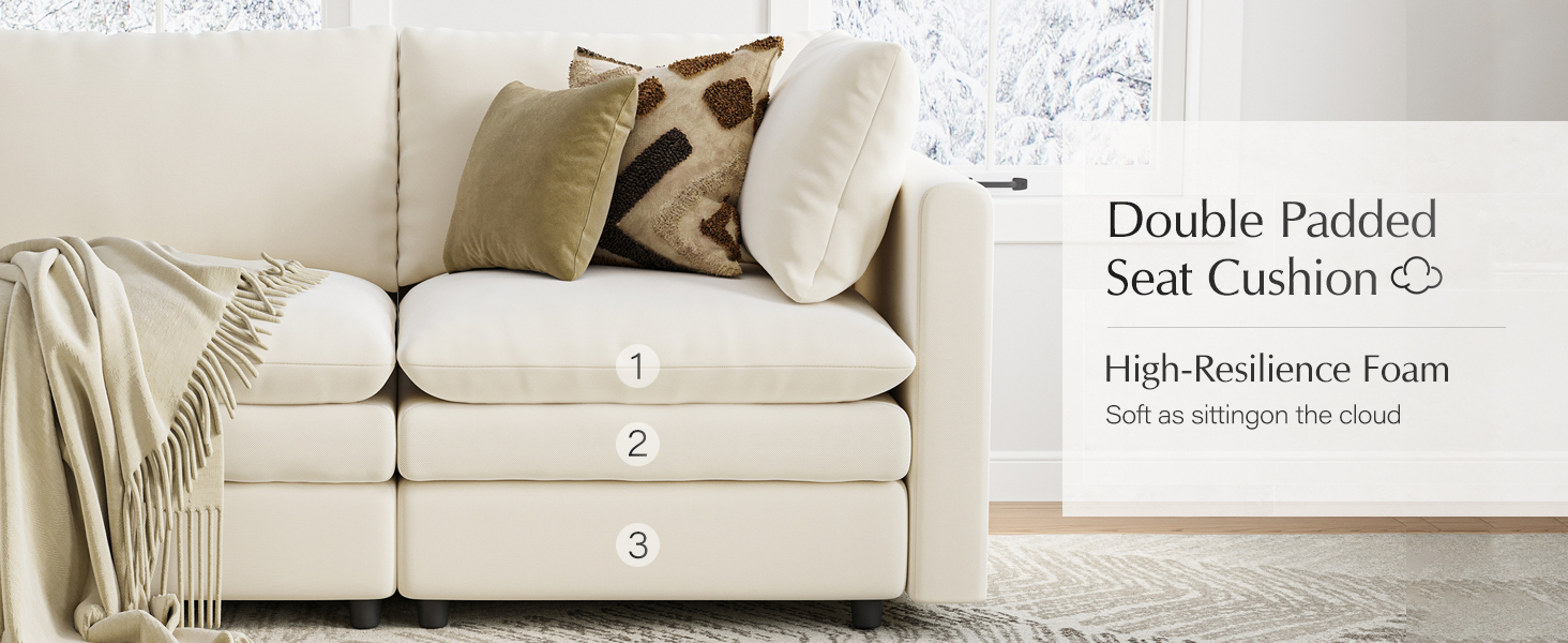 double padded seat cushion