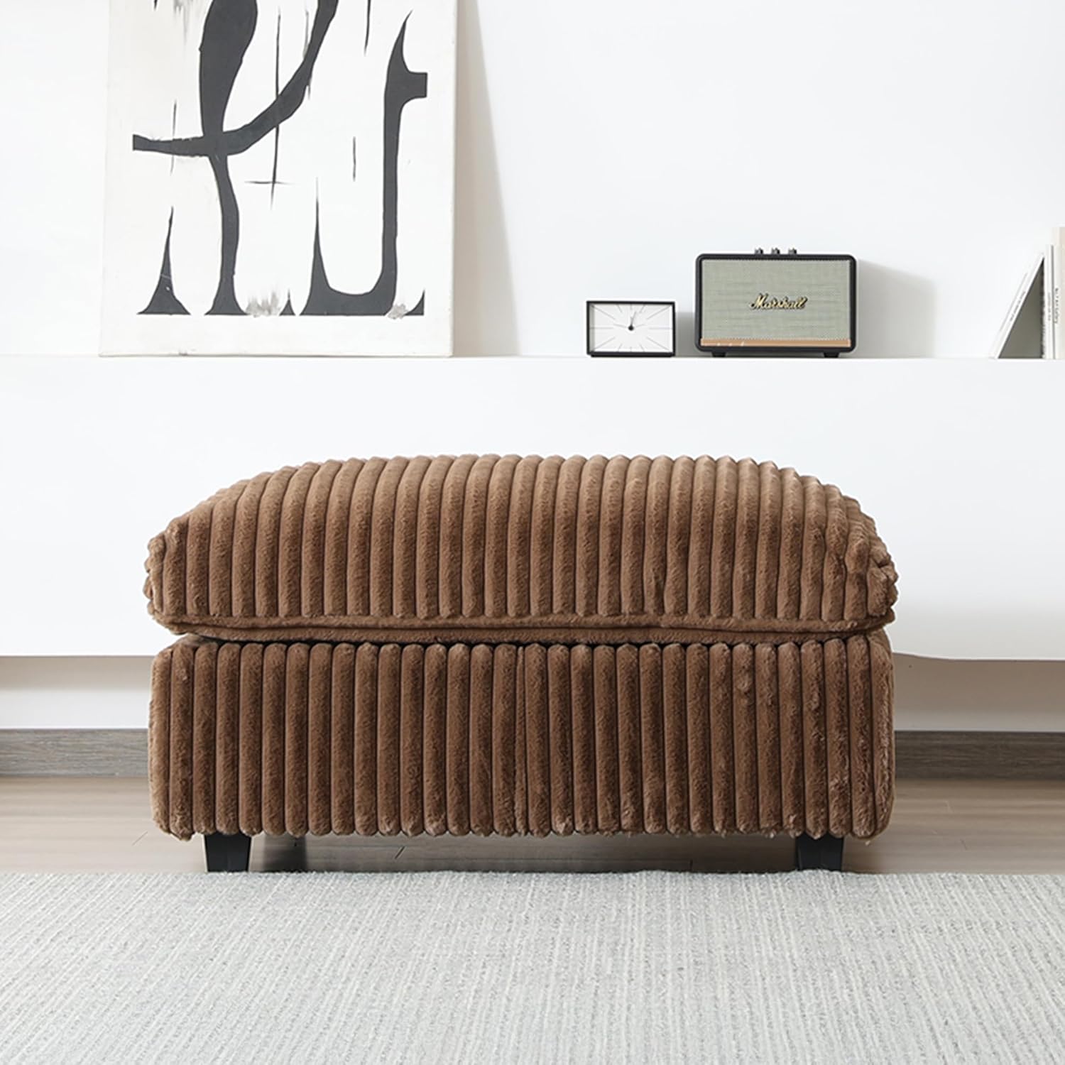  Cloud Couch Modular Sectional Sofa,157" Oversized 8 Seater Convertible Sofa,U Shaped Couch with Ottoman,Plush Sofas with 2 Chaise for Living Room,Covers Washable&Replaceable (Brown)