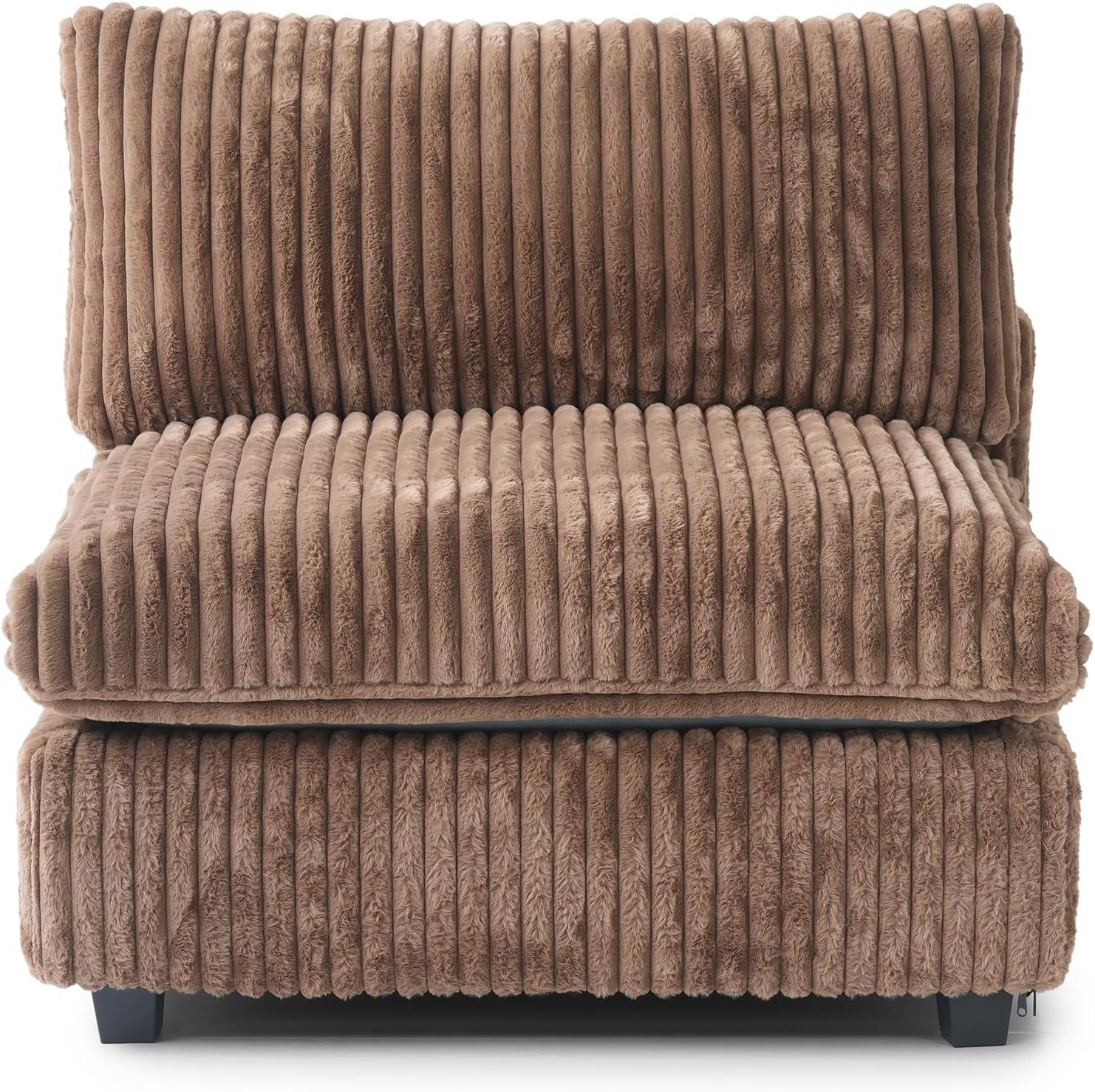  Cloud Couch Modular Sectional Sofa,157" Oversized 8 Seater Convertible Sofa,U Shaped Couch with Ottoman,Plush Sofas with 2 Chaise for Living Room,Covers Washable&Replaceable (Brown)