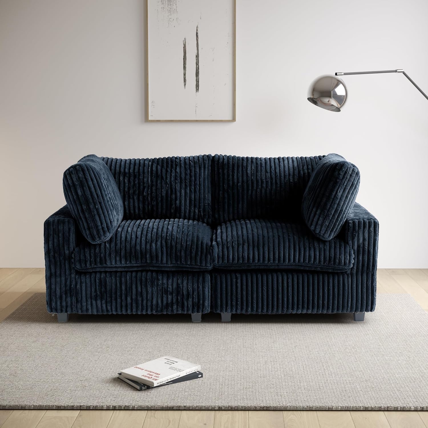  Cloud Couch Modular Sectional Sofa,157" Oversized 8 Seater Convertible Sofa,U Shaped Couch with Ottoman,Plush Sofas with 2 Chaise for Living Room,Covers Washable&Replaceable (Brown)