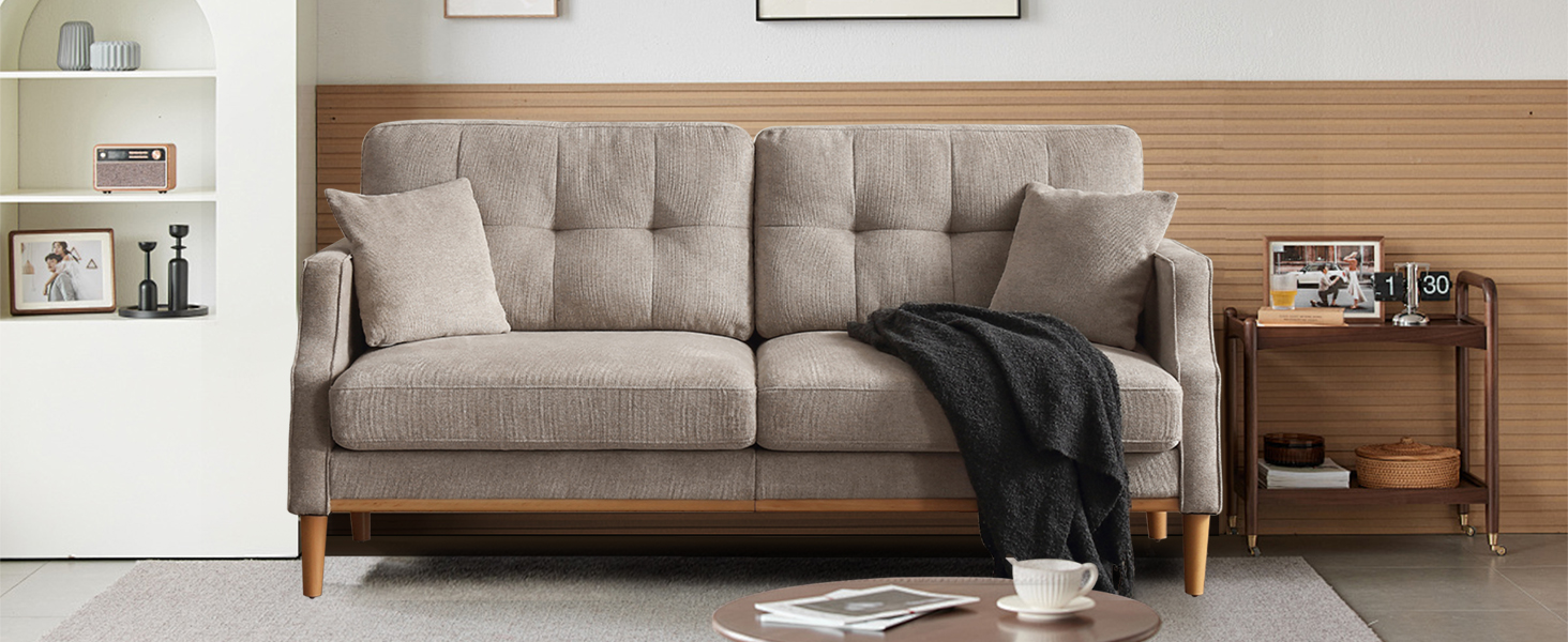 light grey loveseat sofa