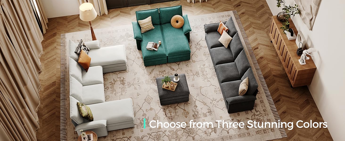 white modular sofa HS003