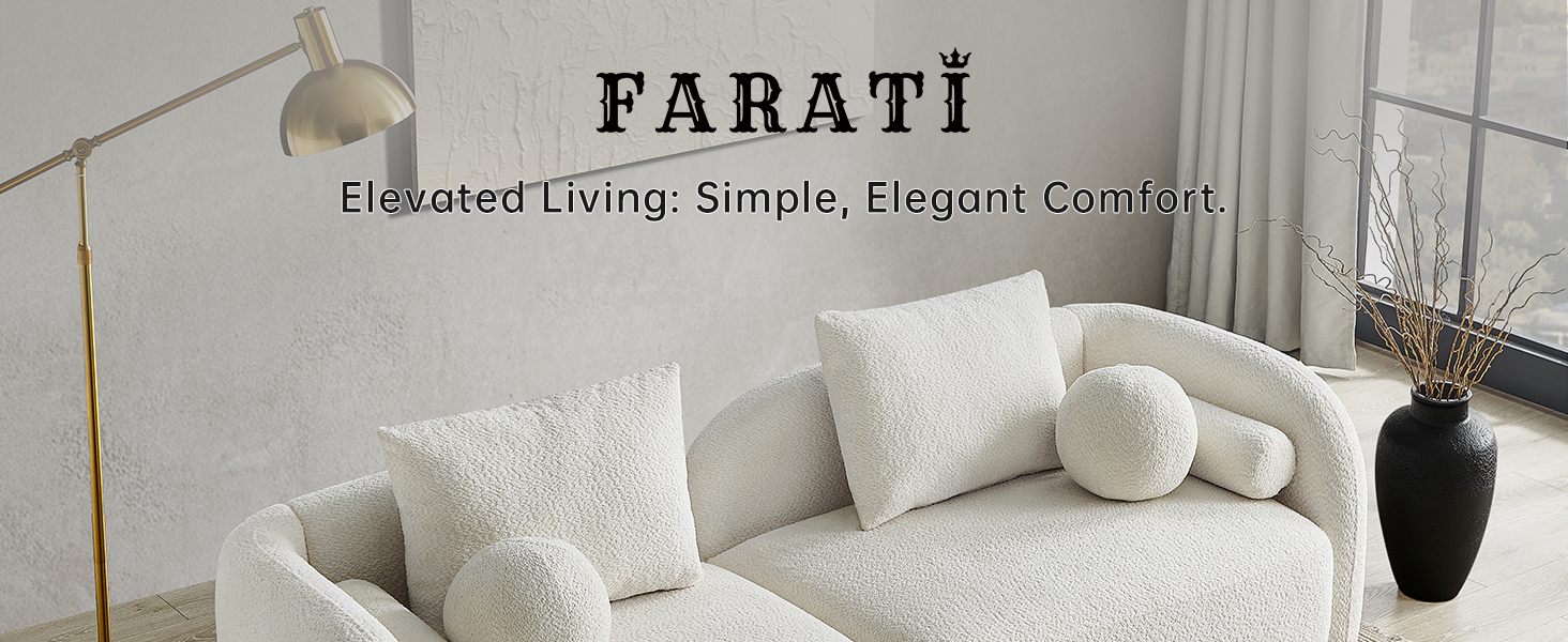 modern curved living room boucle comfy sofa couchs muebles para la sala sillones para sala apartment