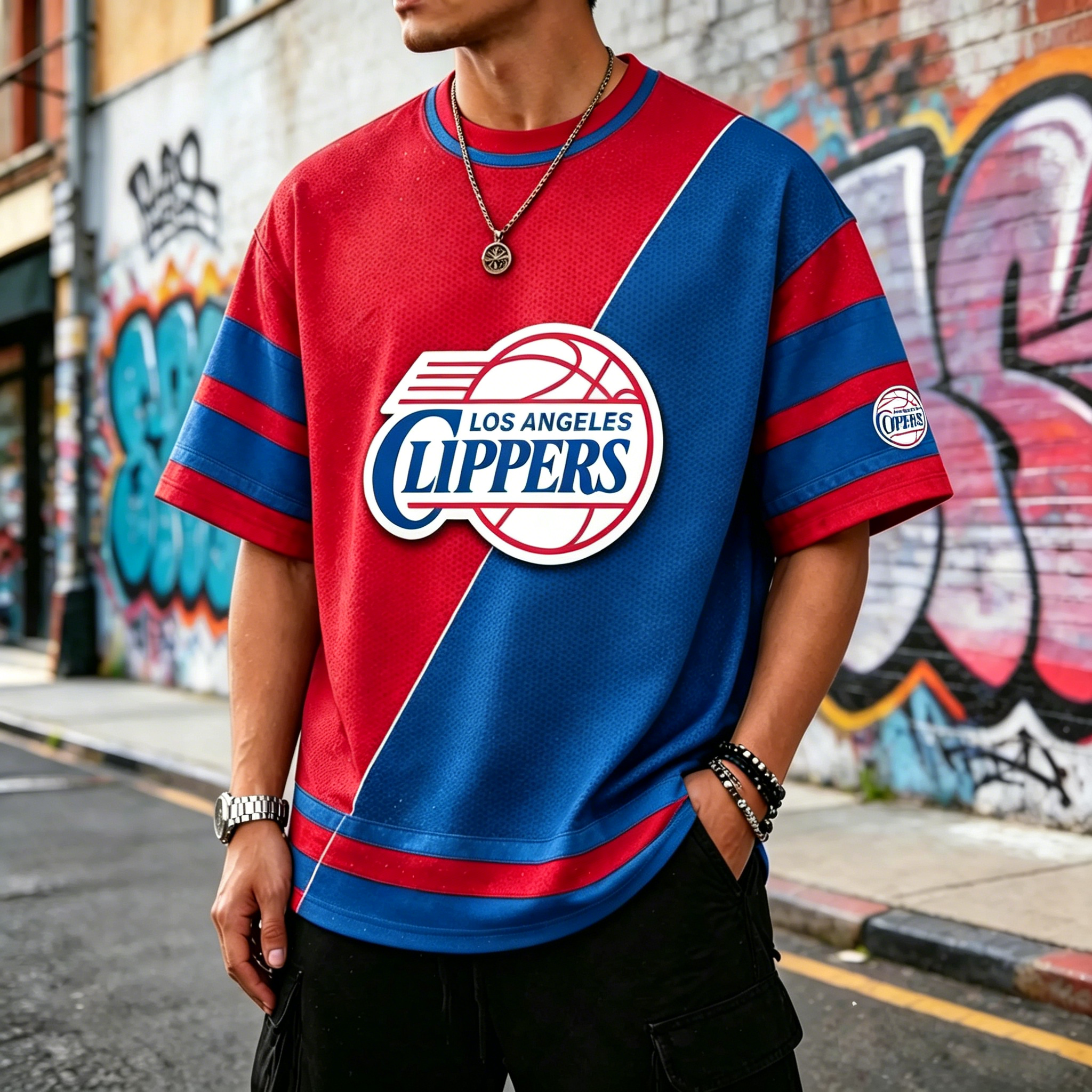 Los Angeles Clippers basketball-themed T-shirts