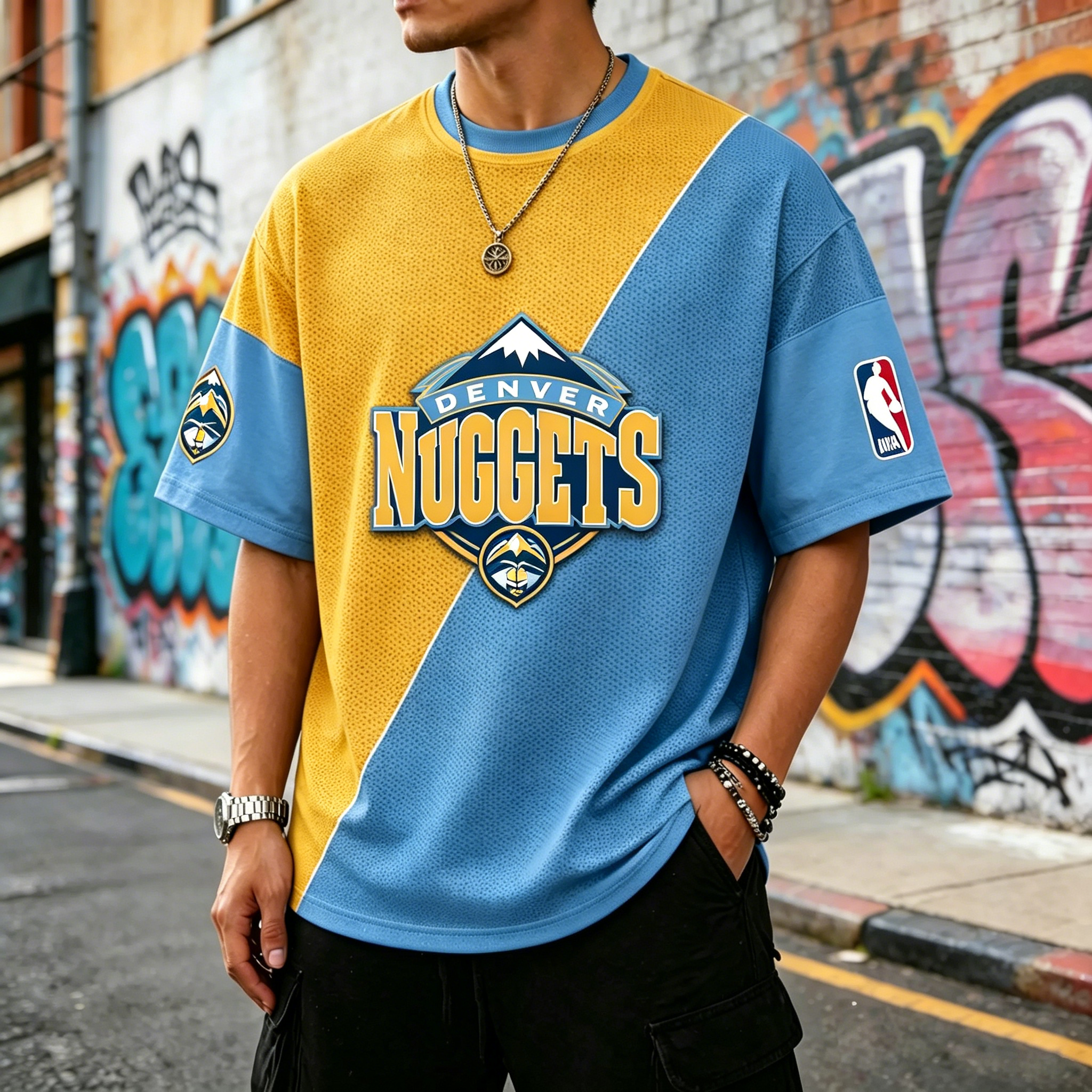 Denver Nuggets basketball-themed Tee