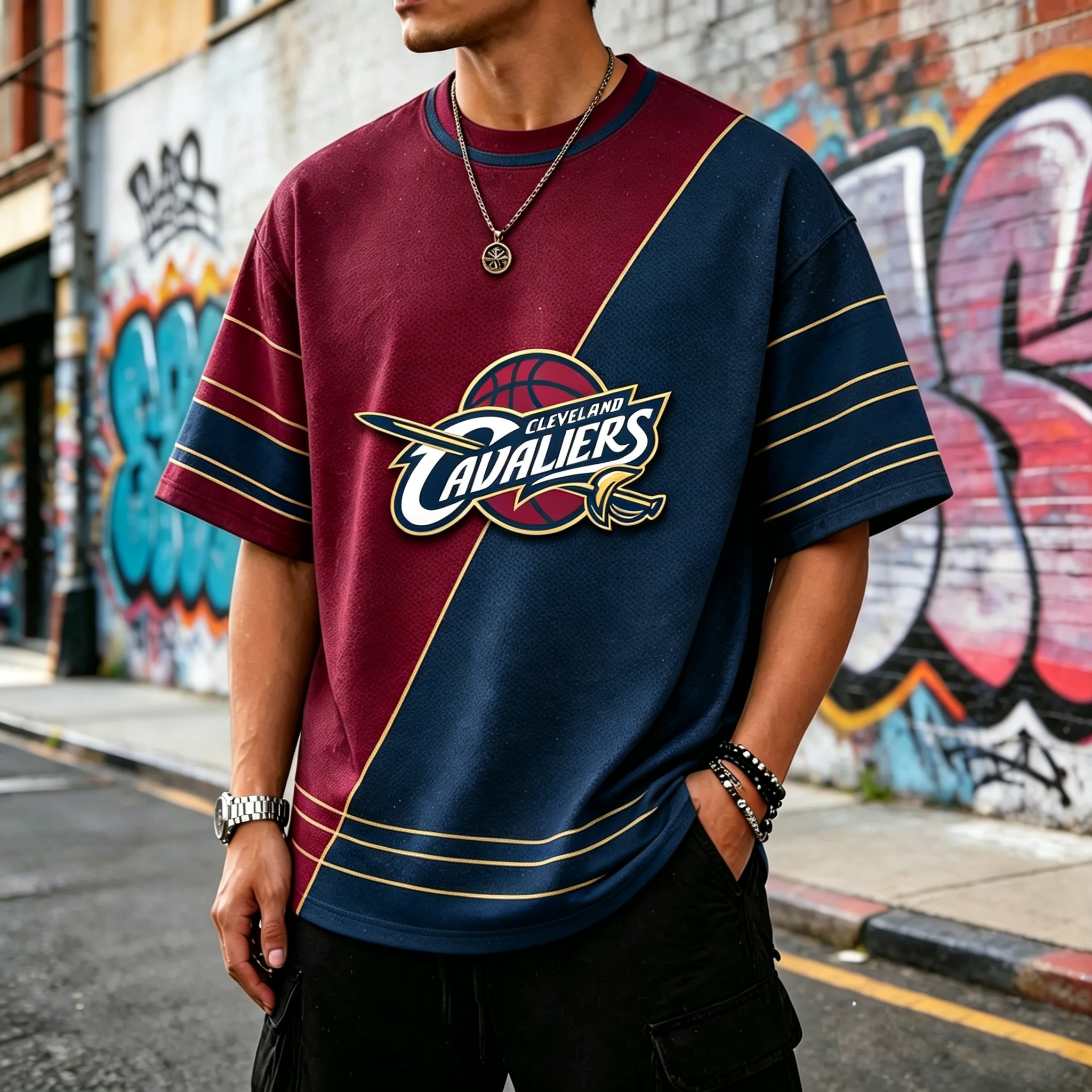 Cleveland Cavaliers Basketball Theme Tee