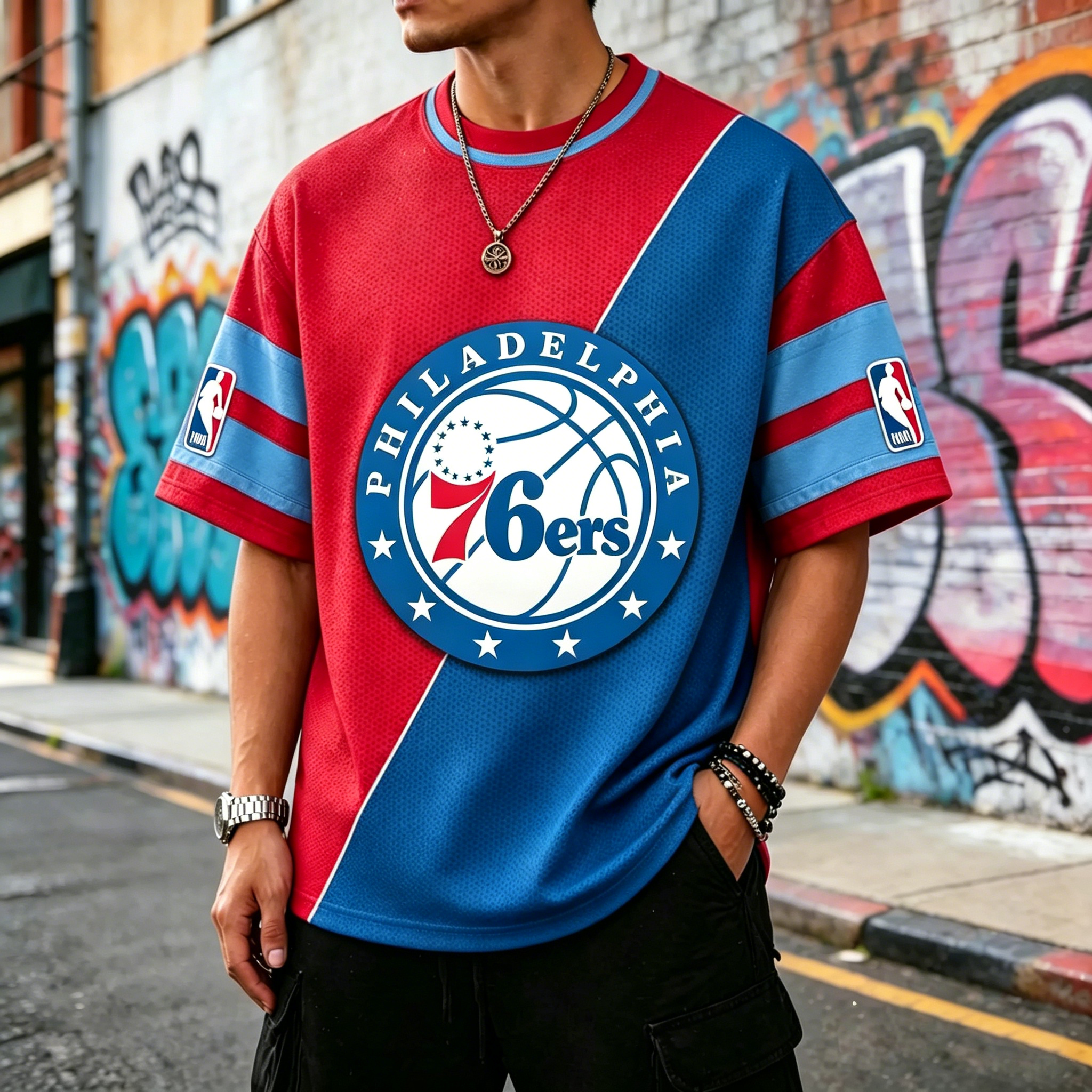 76ers basketball-themed Tee