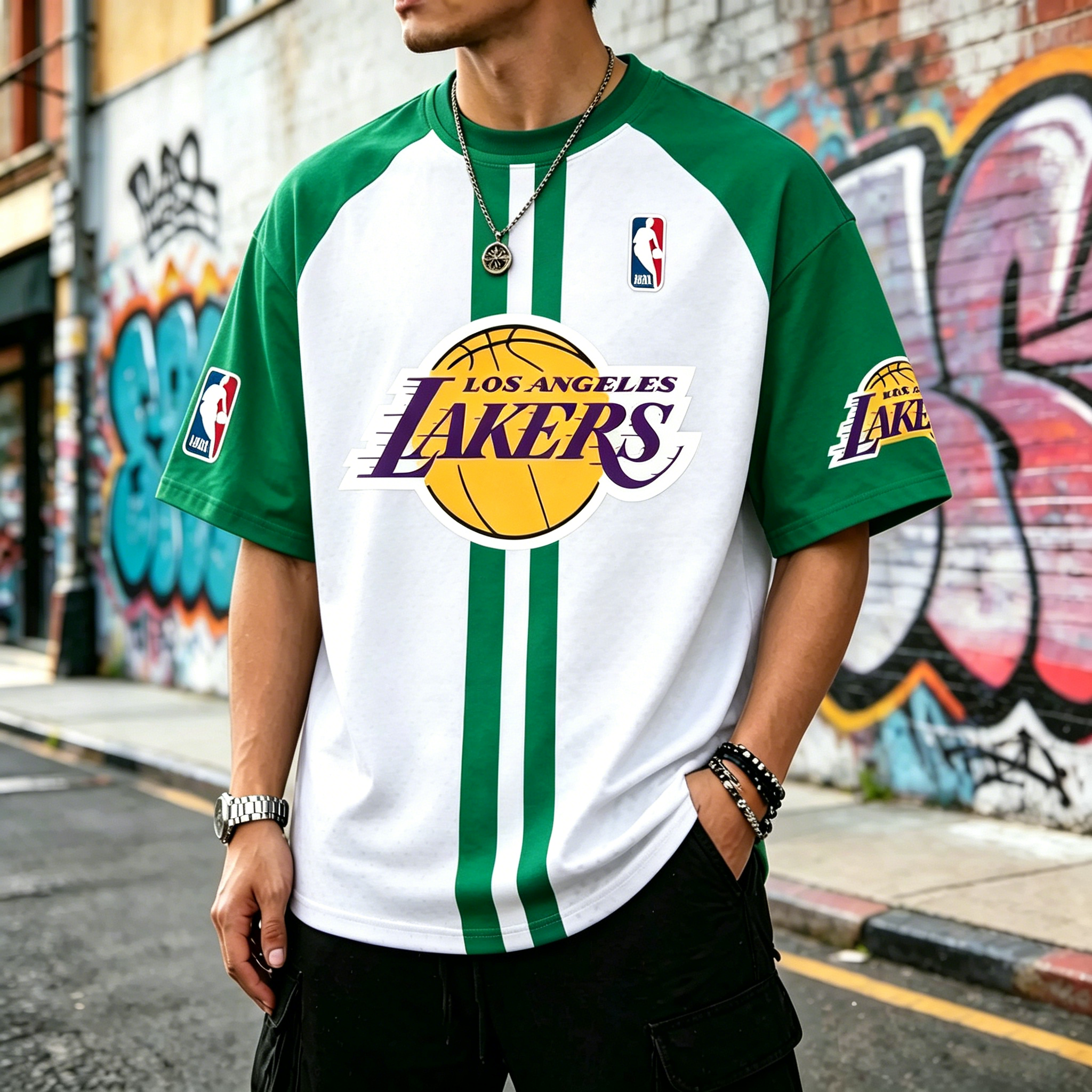 Lakers basketball-themed T-shirts