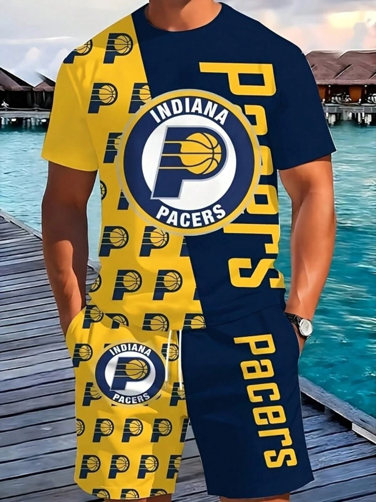 Indiana Pacers-T-Shirt And Shorts Set