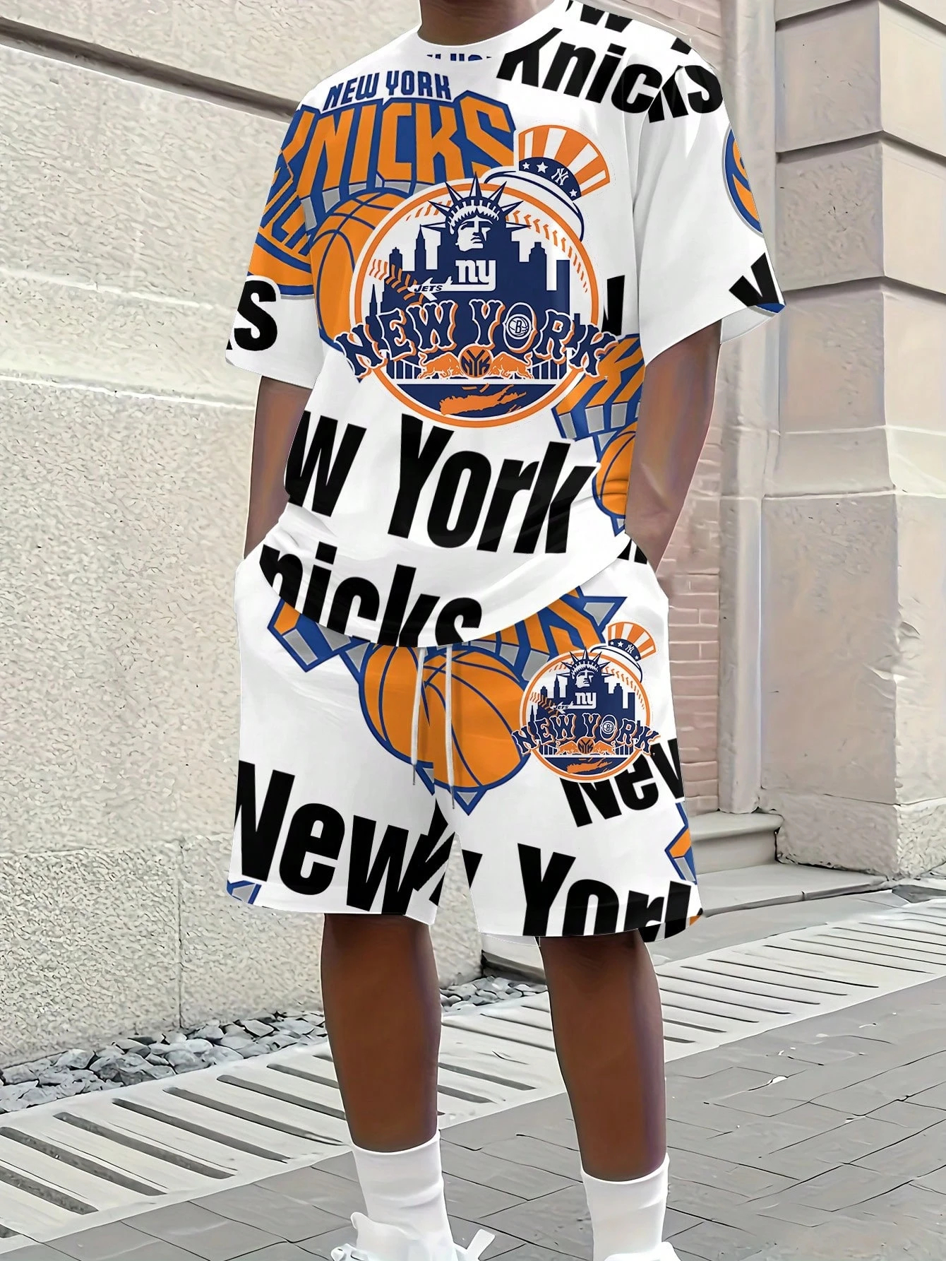 New York Knicks-T-Shirt And Shorts Set