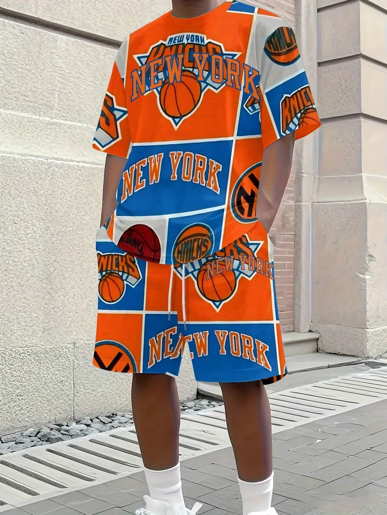New York Knicks-T-Shirt And Shorts Set