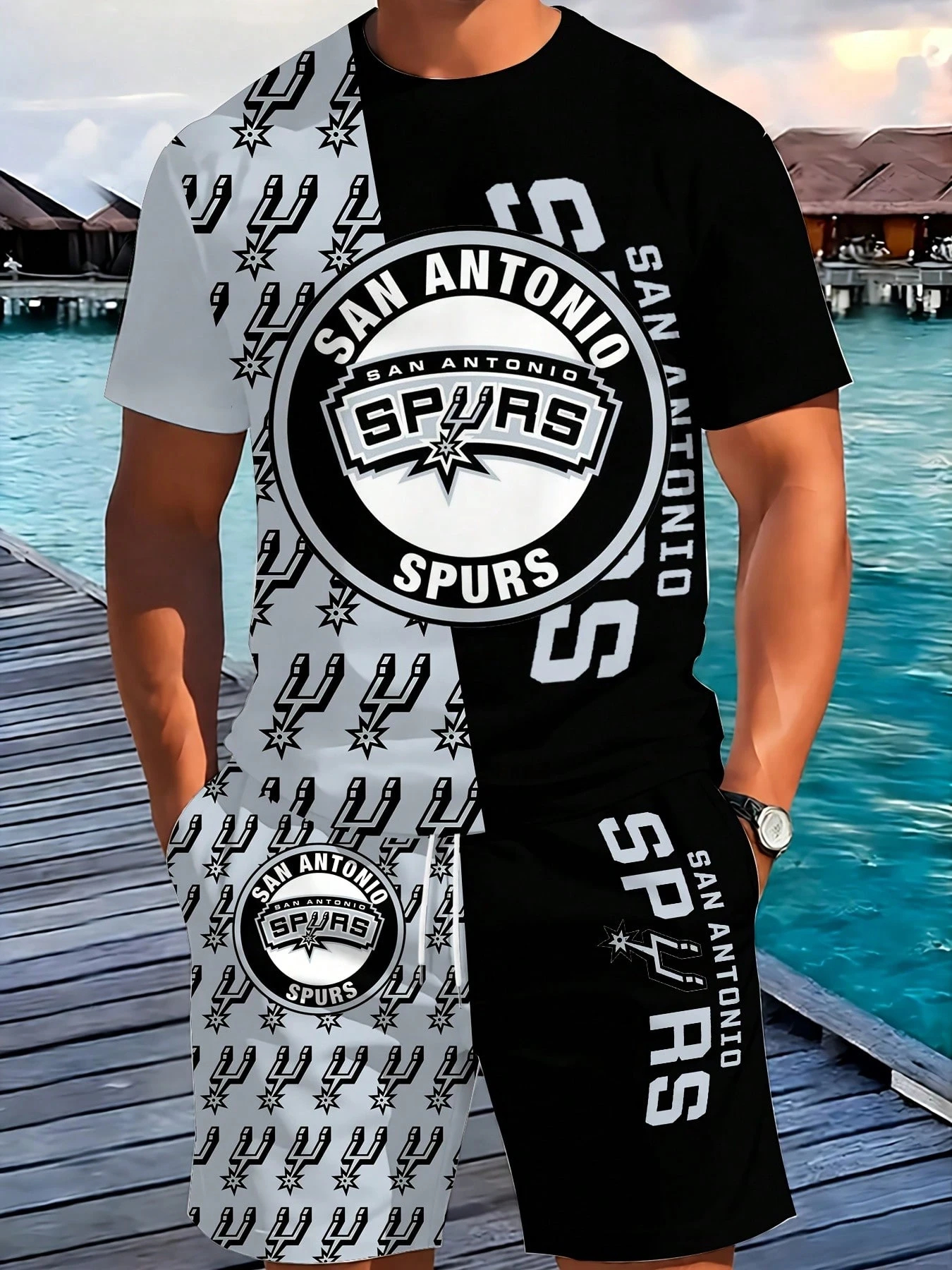 San Antonio Spurs-T-Shirt And Shorts Set
