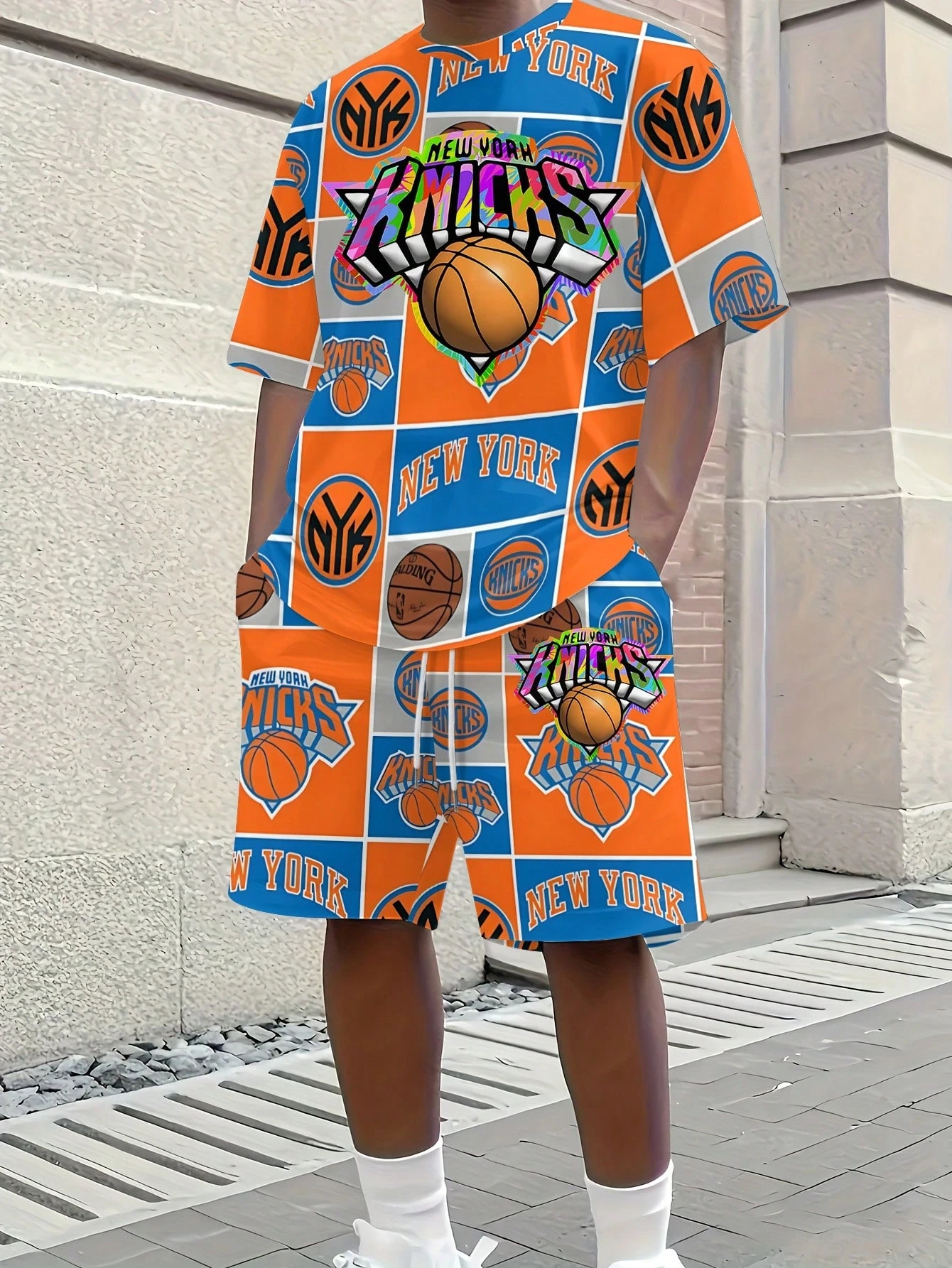 New York Knicks-T-Shirt And Shorts Set