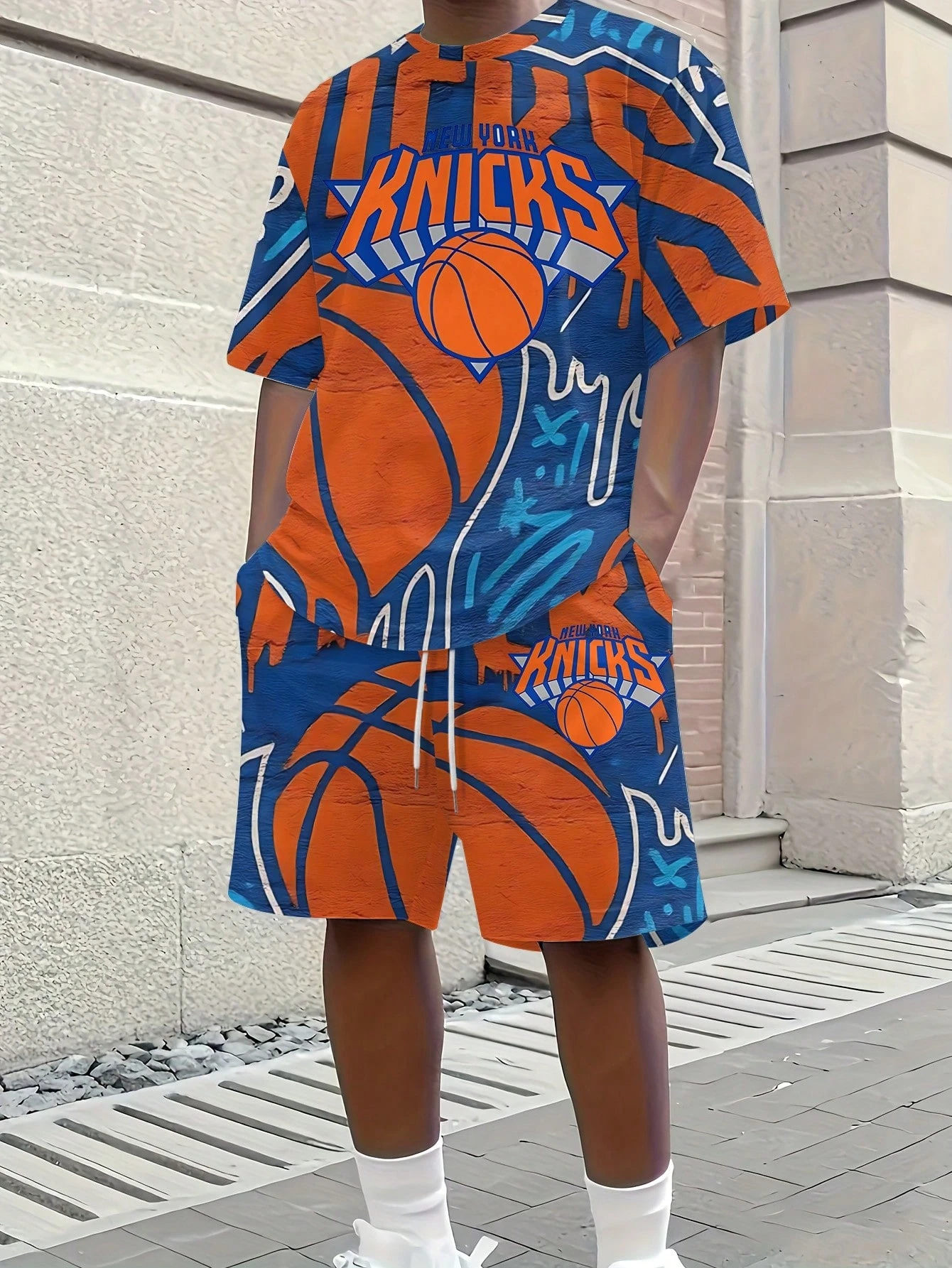 New York Knicks-T-Shirt And Shorts Set