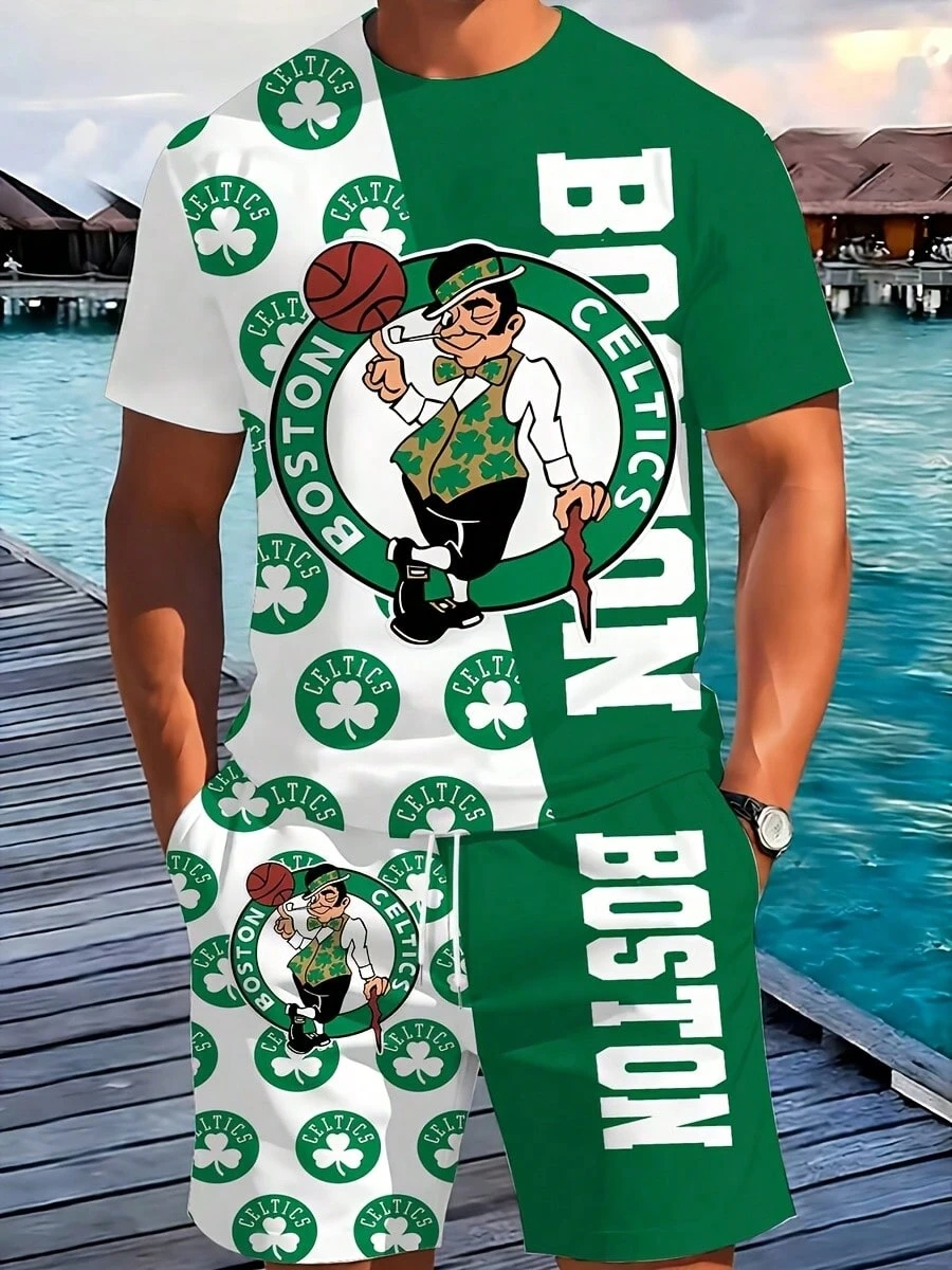 Boston Celtics-T-Shirt And Shorts Set