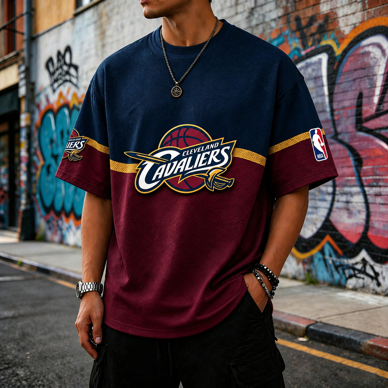 Cleveland Cavaliers Basketball Theme Tee