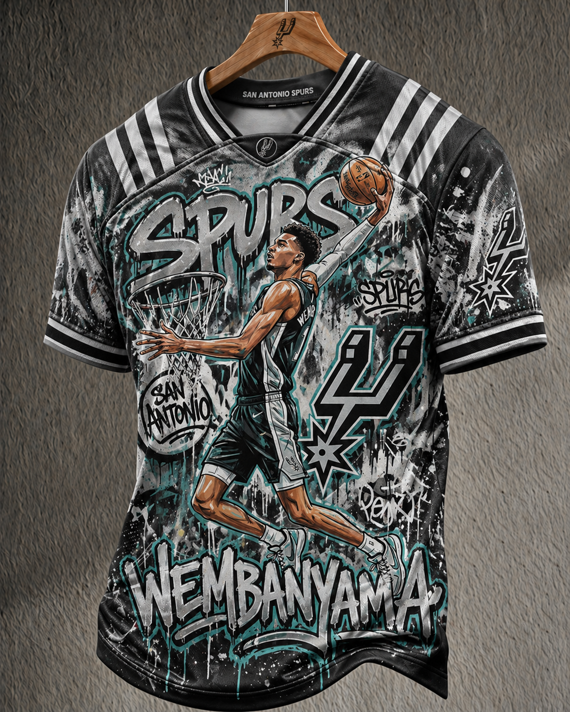 San Antonio Spurs Themed Tee