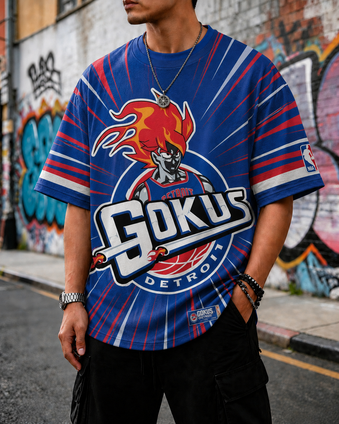 Detroit Pistons Themed Tee