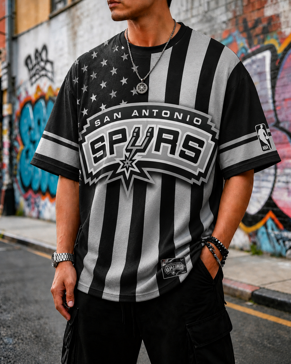San Antonio Spurs Themed Tee