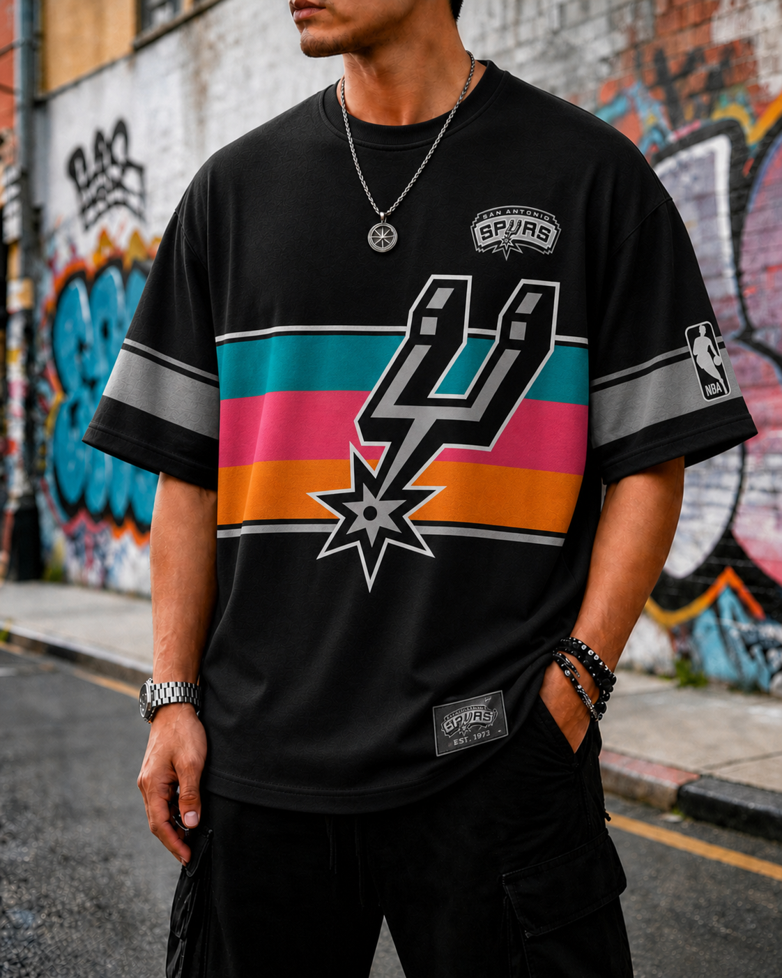 San Antonio Spurs Themed Tee