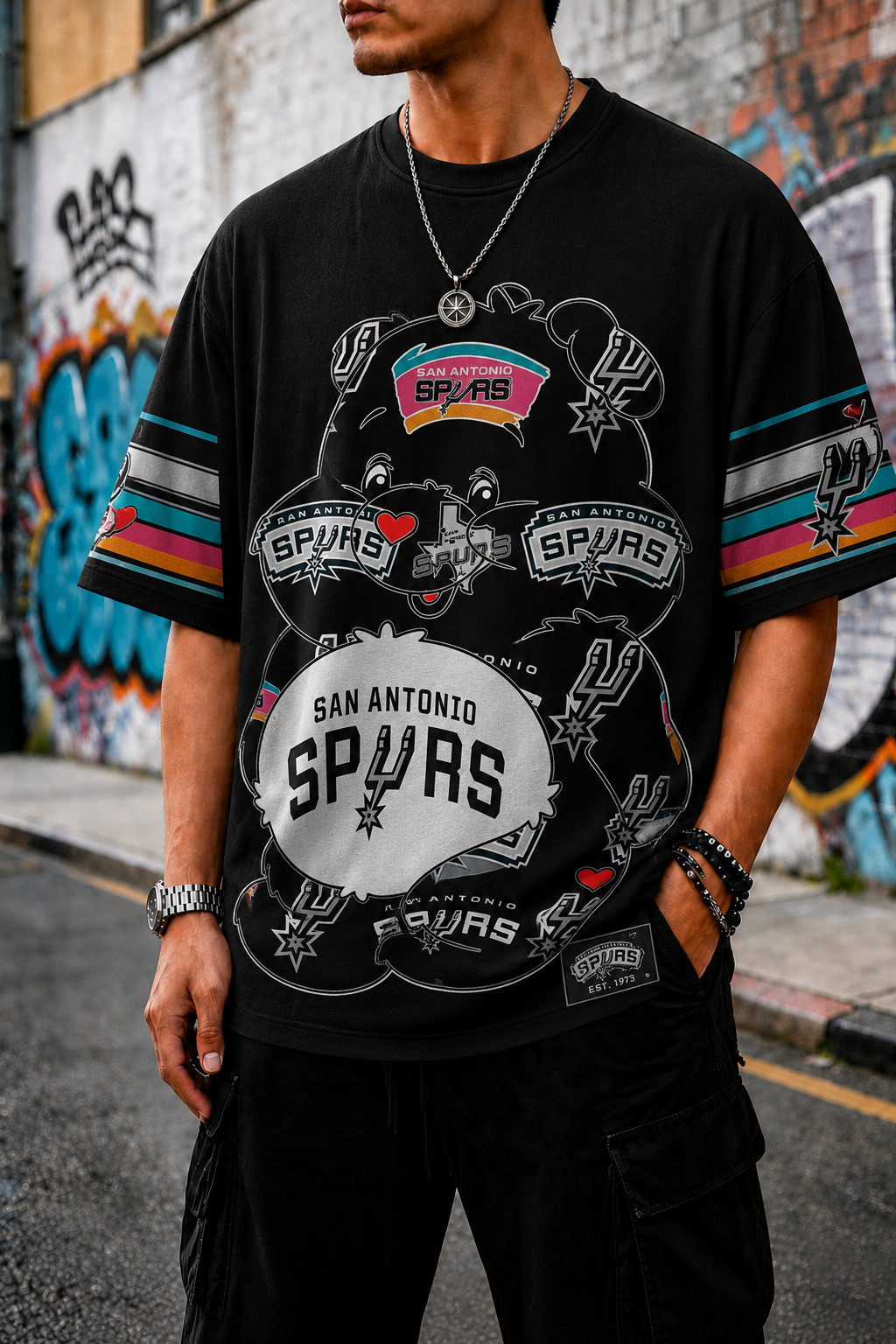 San Antonio Spurs Themed Tee
