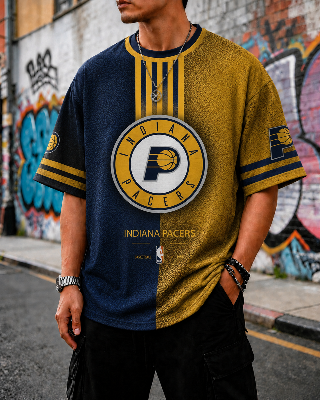 Indiana Pacers Themed Tee