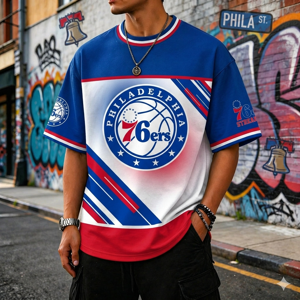 Philadelphia 76ers Themed Tee