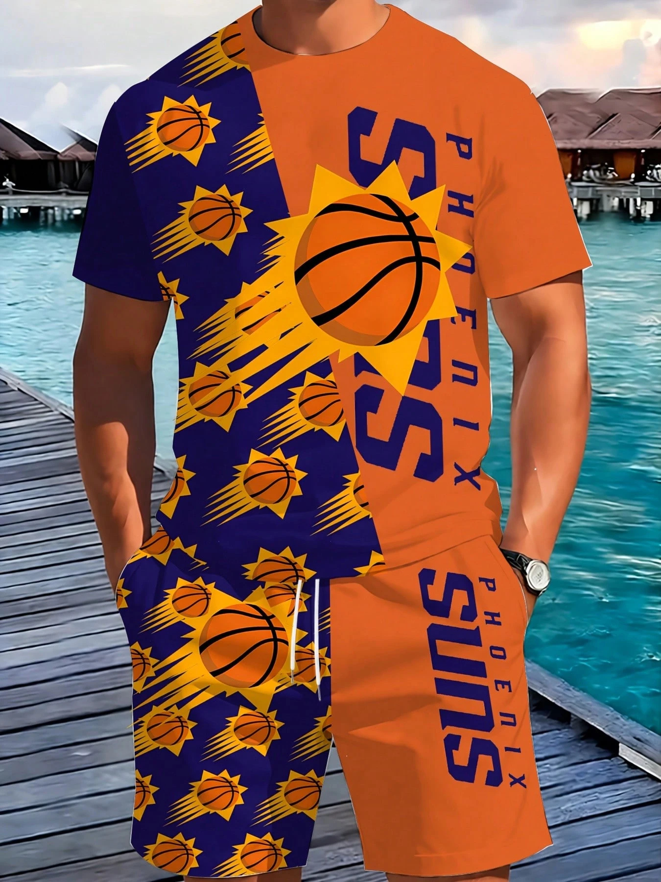 Phoenix Suns-T-Shirt And Shorts Set