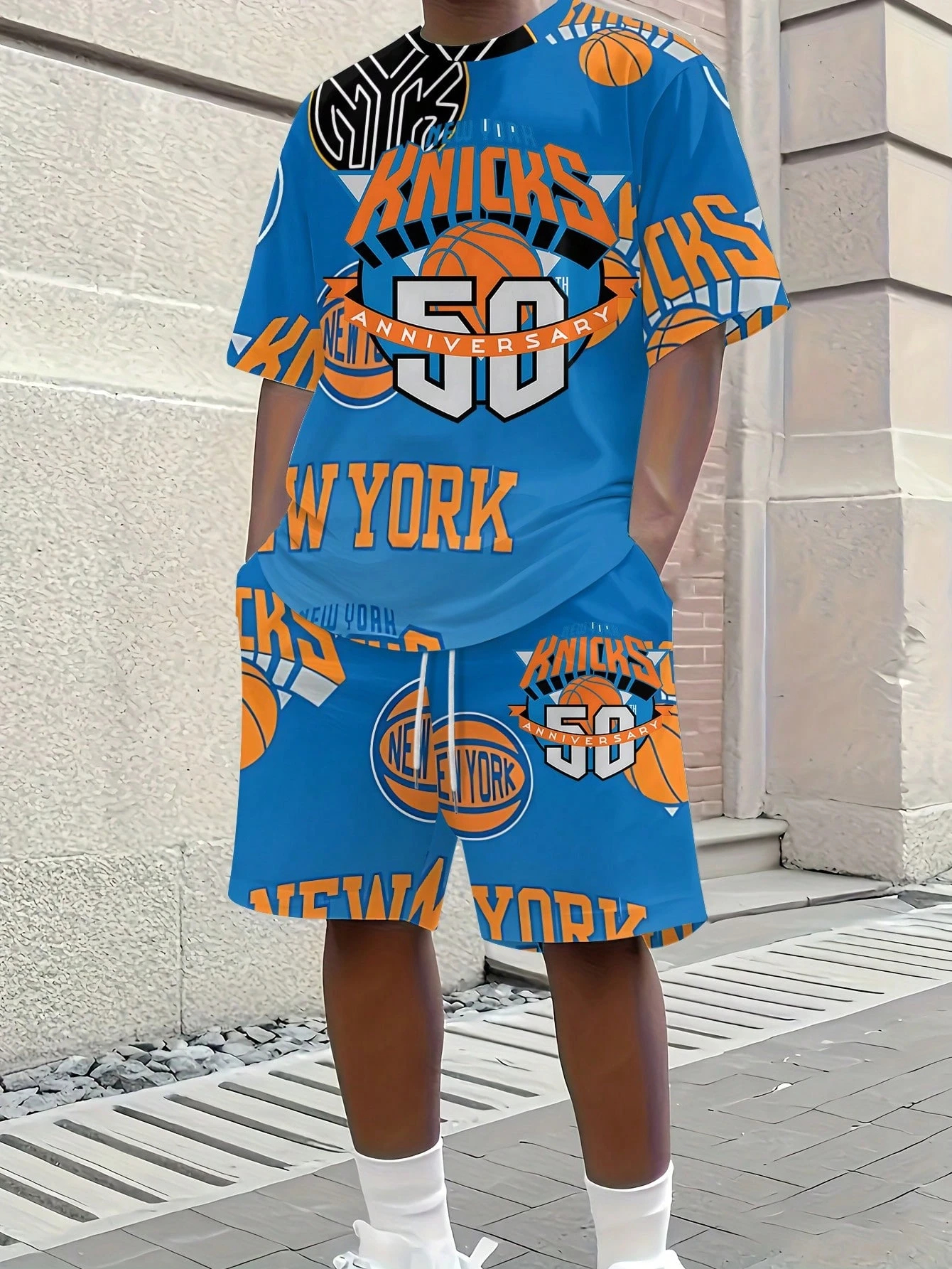 New York Knicks-T-Shirt And Shorts Set