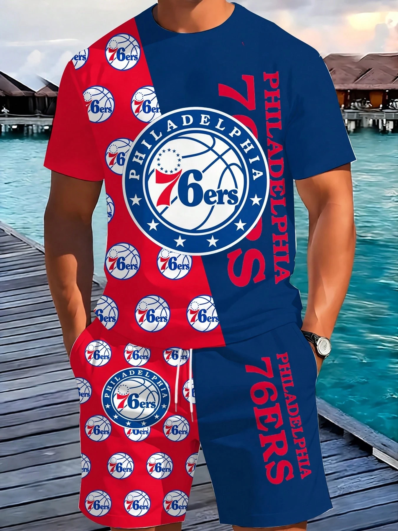 Philadelphia 76ers-T-Shirt And Shorts Set