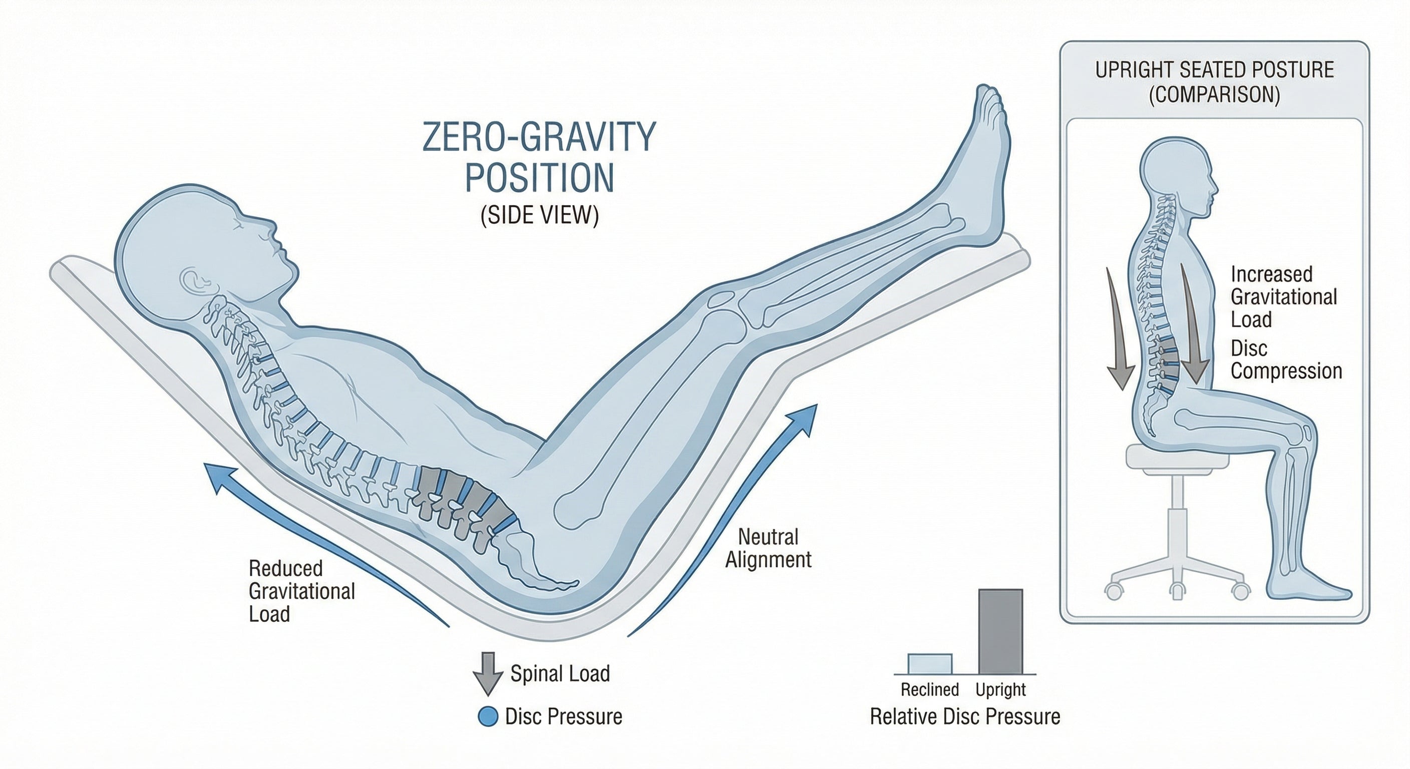 Zero-gravity position diagram