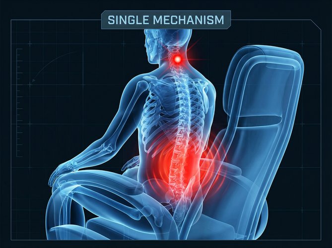 Single mechanism massage chair problem
