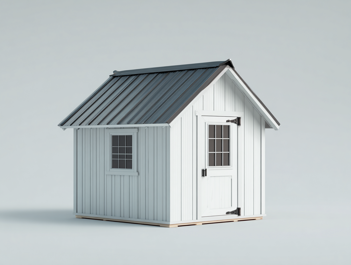 Abri de jardin en bois 160x120x190 cm - blanc - style classique pour extérieur-Havengohome