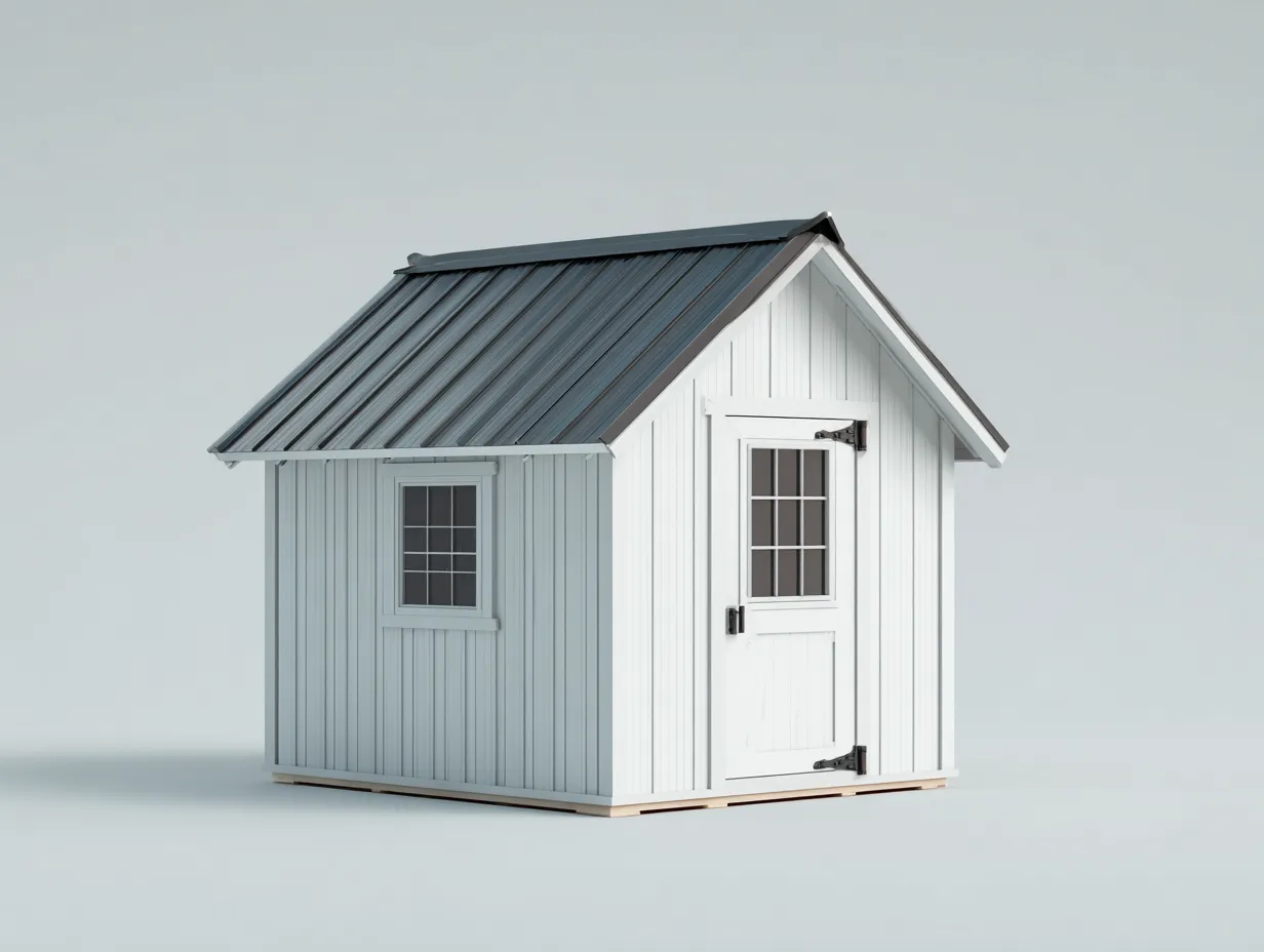 Abri de jardin en bois 160x120x190 cm - blanc - style classique pour extérieur-Havengohome