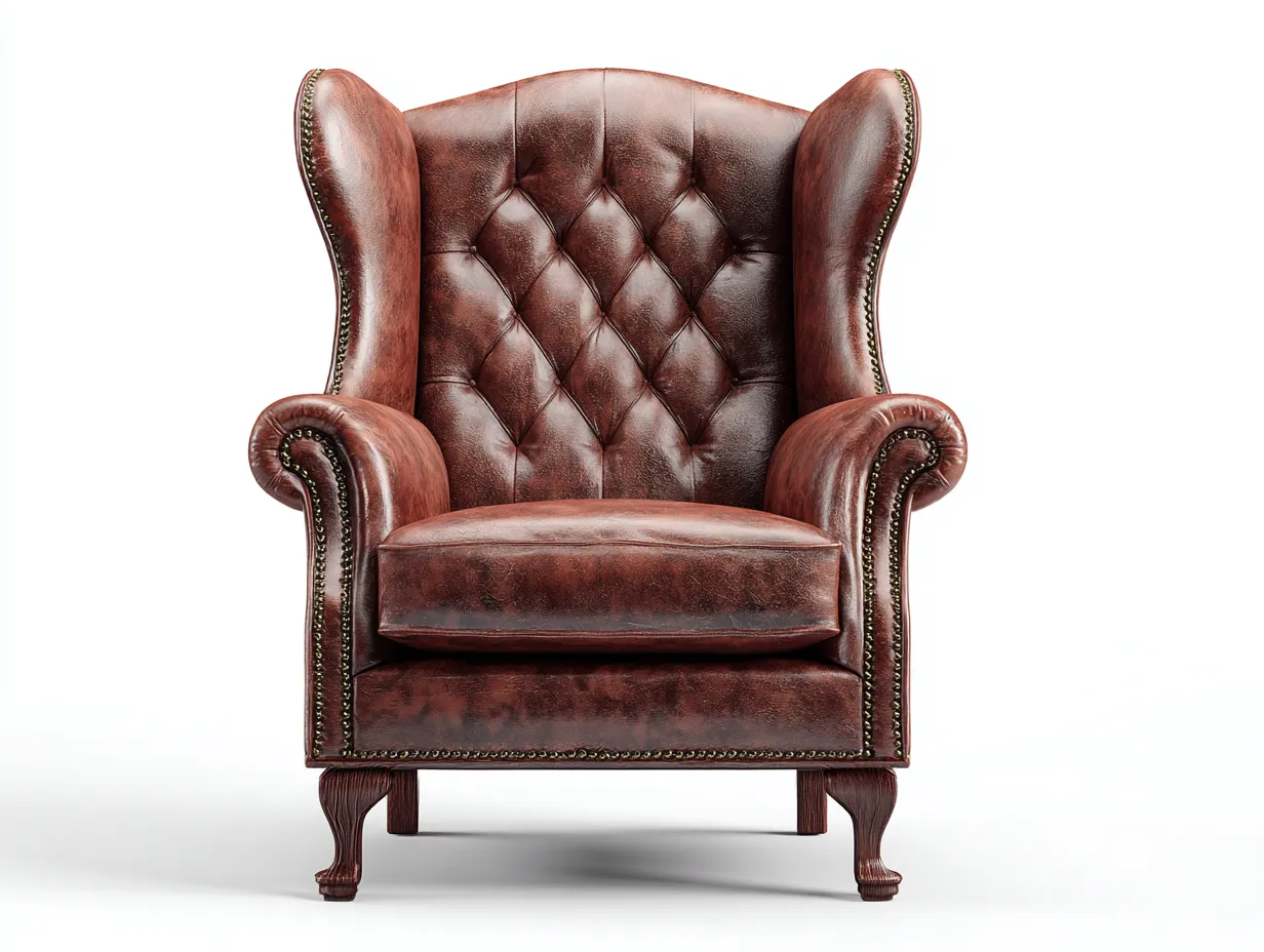 Ledersessel-Leder-91x95x111 cm-Dunkelbraun-Klassisch-Sofamypad