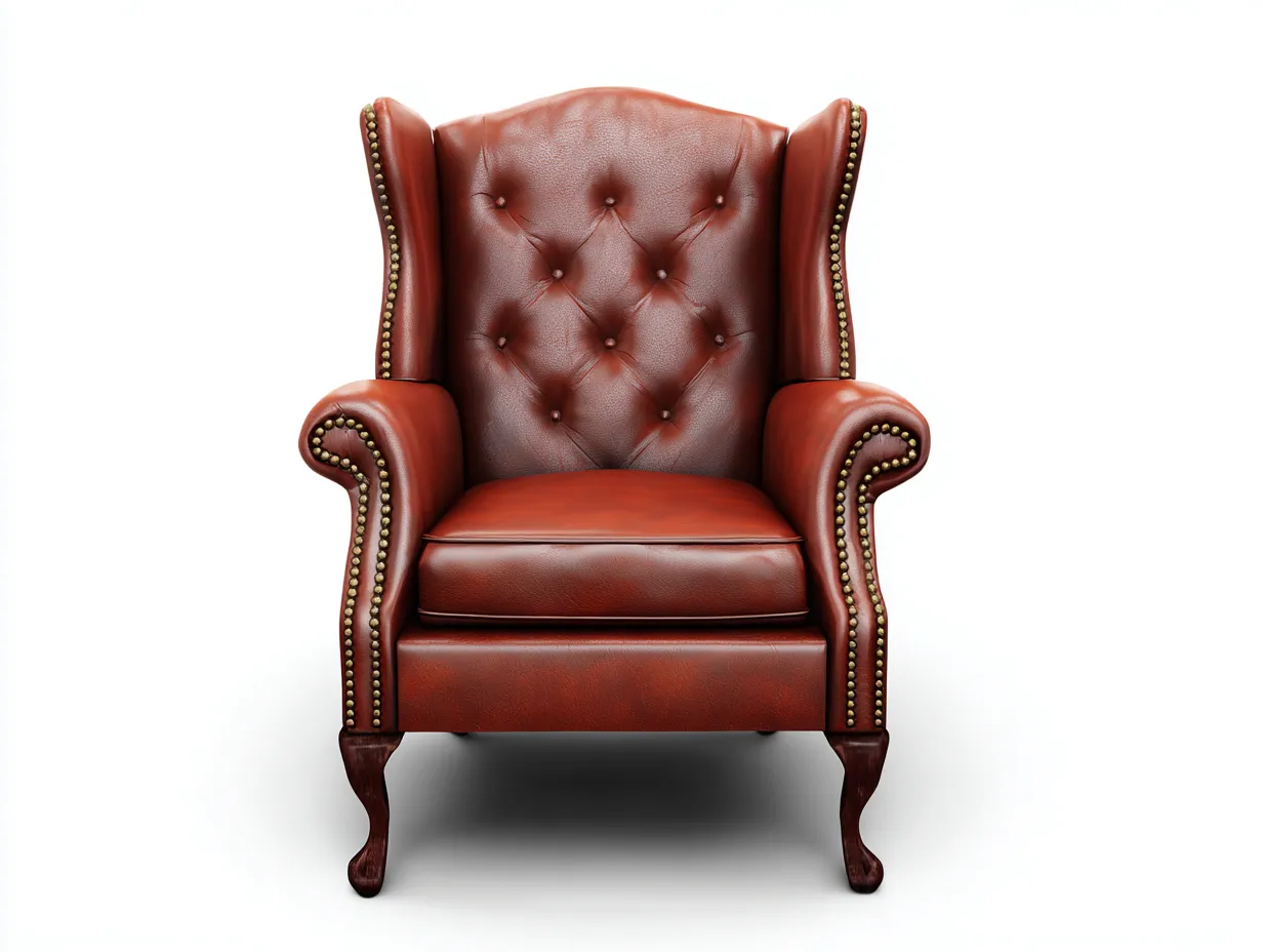 Ledersessel-Leder-92x95x112 cm-Rotbraun-Klassisch-Sofamypad