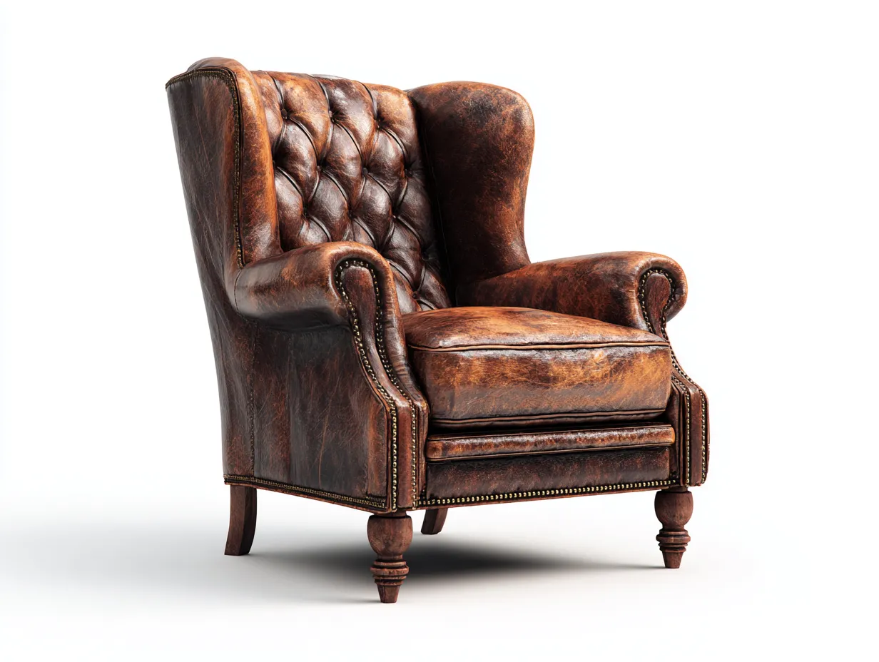 Ledersessel-Leder-95x99x116 cm-Dunkelbraun-Vintage-Sofamypad