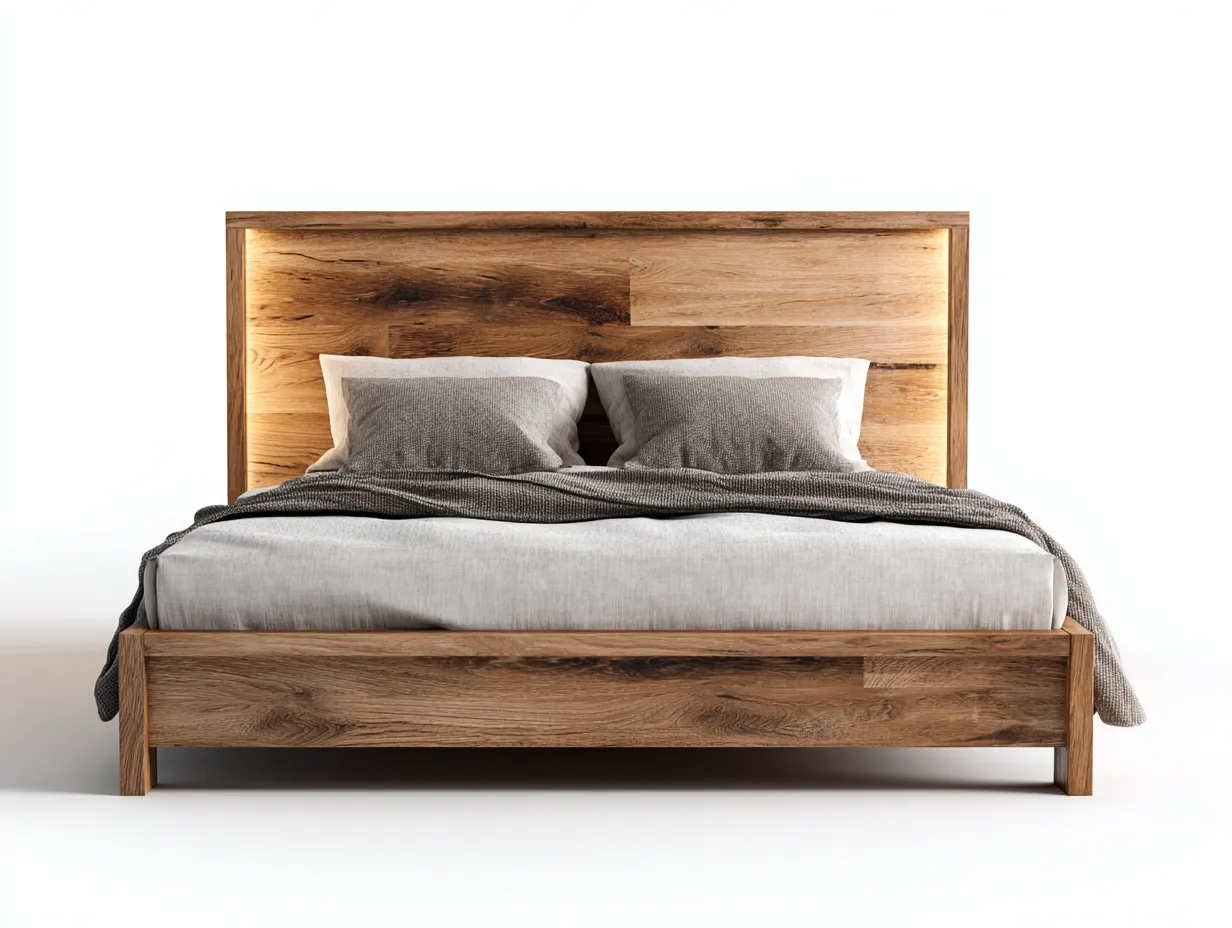 Doppelbett-Holz-218x186x108 cm-Naturholz-Modern-Sofamypad