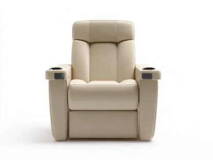 Fauteuil relax revêtement synthétique 90x95x105 cm - beige - confort détente-Roomuphut