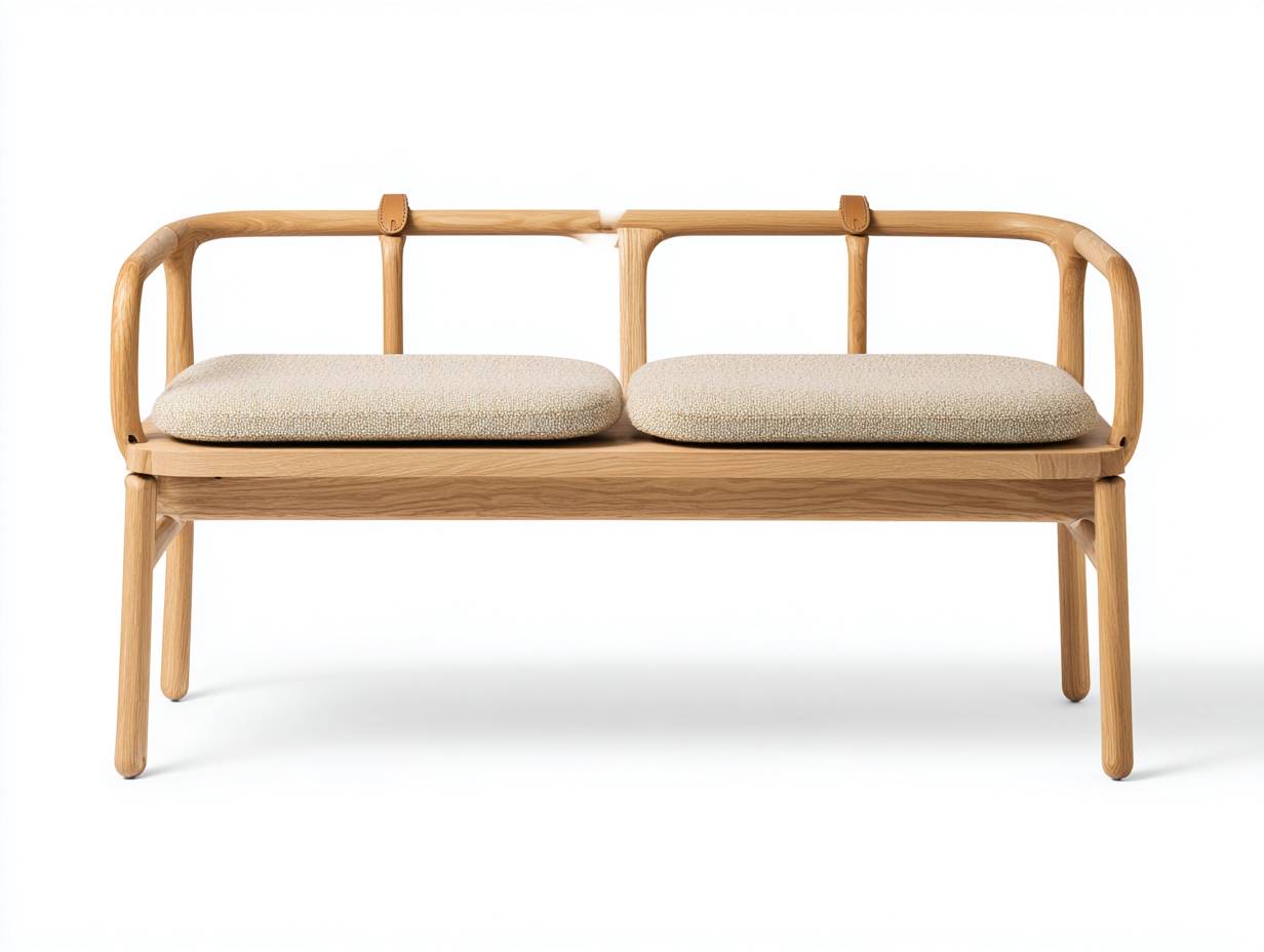 Banc de jardin en bois 120x55x80 cm - bois naturel - design contemporain pour extérieur-Roomuphut
