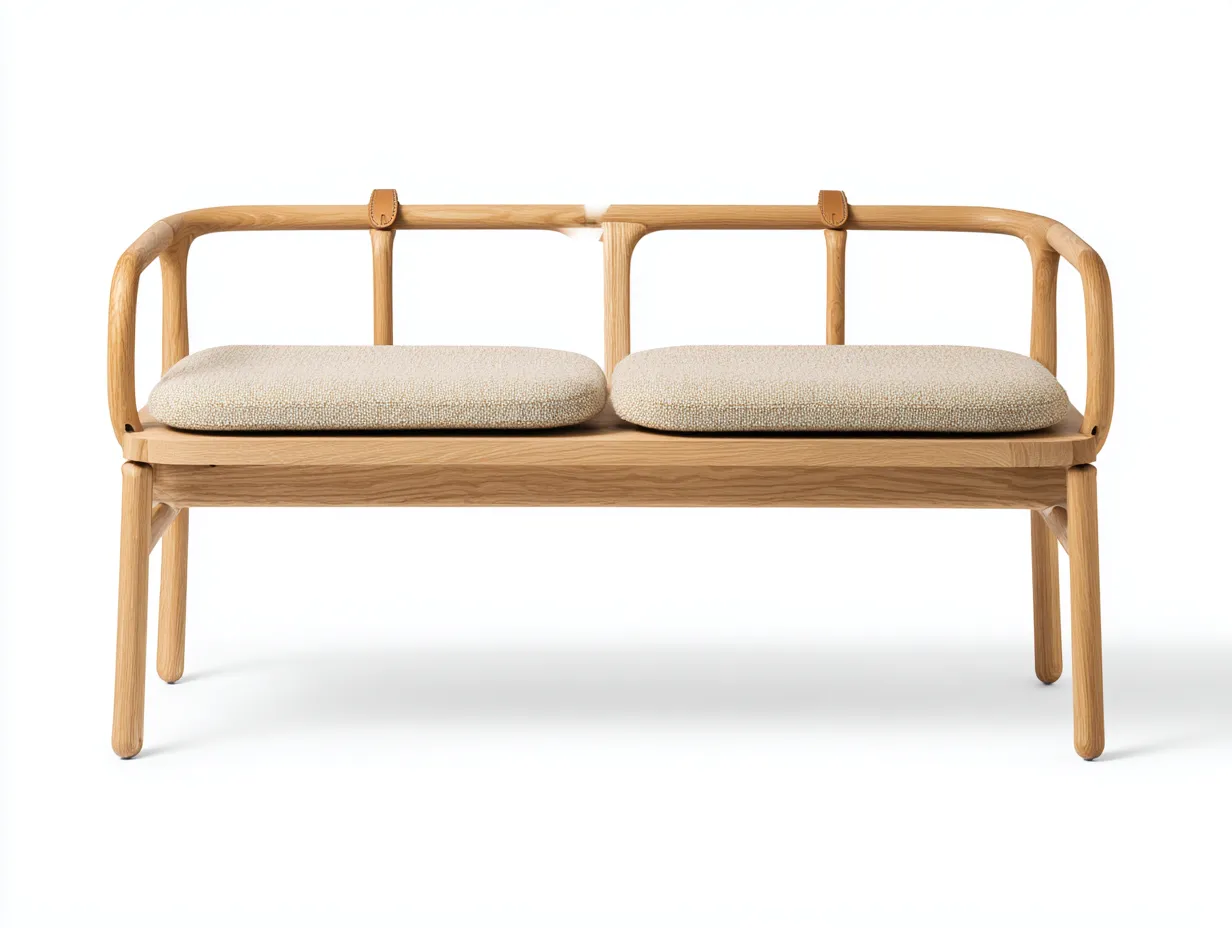 Banc de jardin en bois 120x55x80 cm - bois naturel - design contemporain pour extérieur-Roomuphut