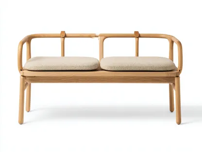 Banc de jardin en bois 120x55x80 cm - bois naturel - design contemporain pour extérieur-Roomuphut